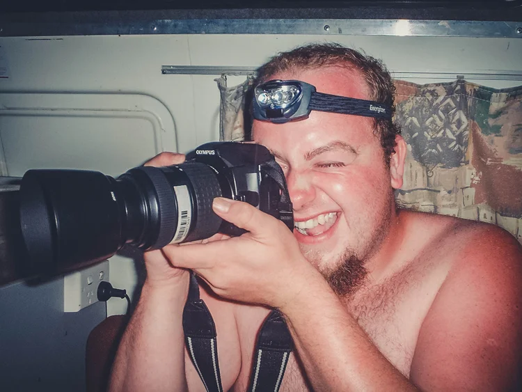 Neil behind the camera