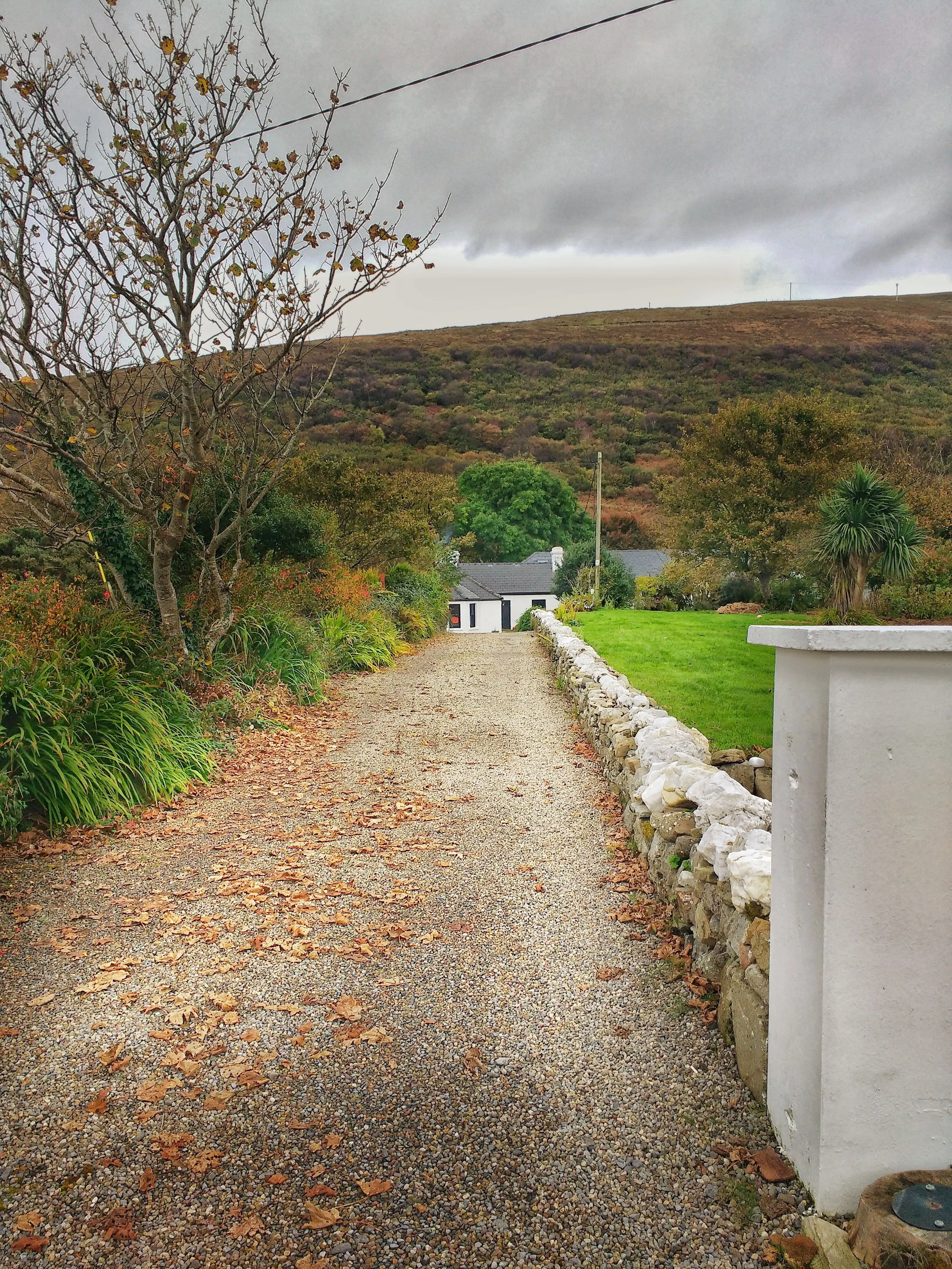drive way down to hostel
