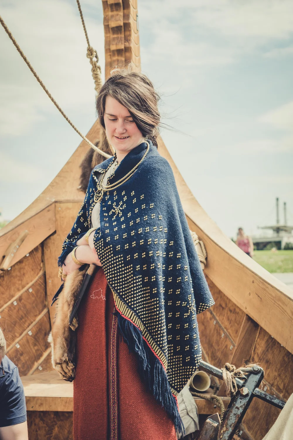 Viking ship on the Neris River