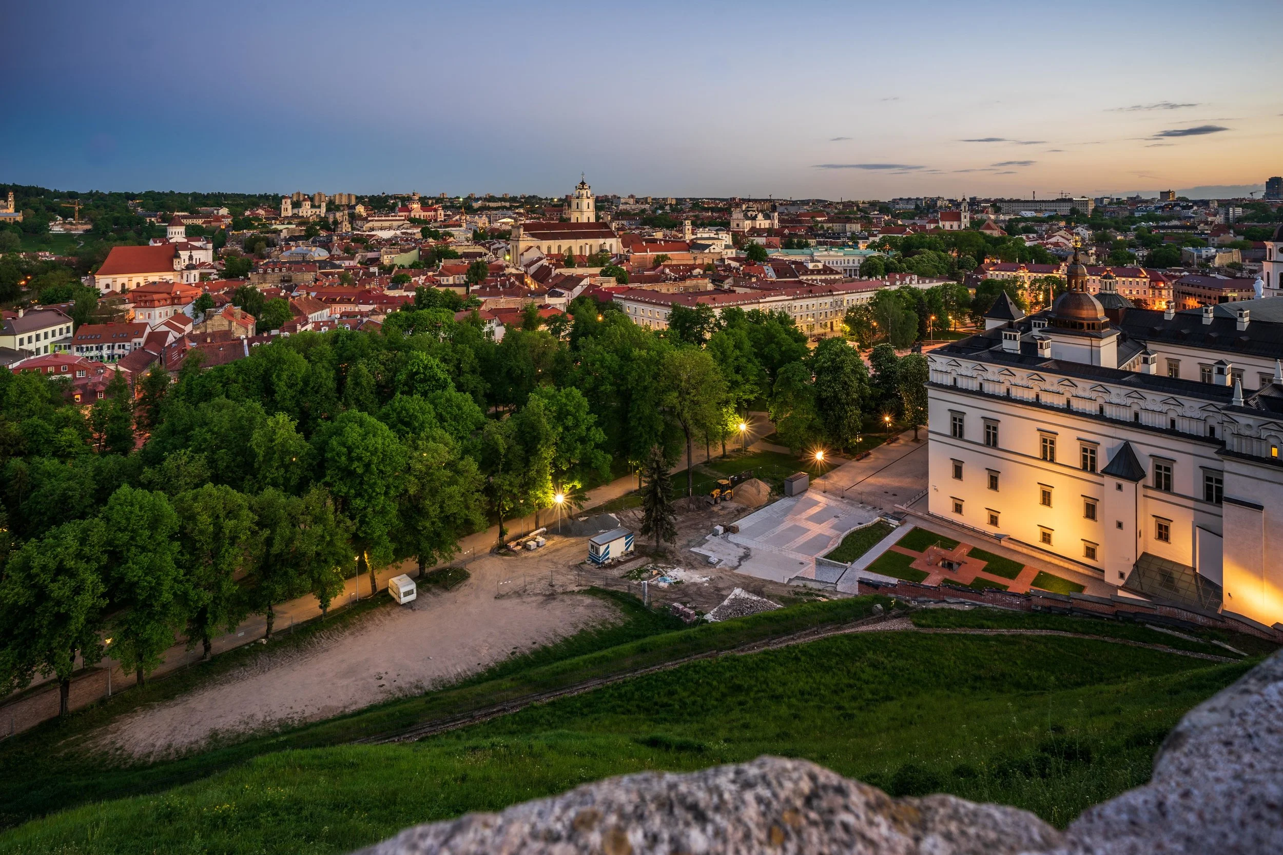 Sunset from Gediminas' Tower