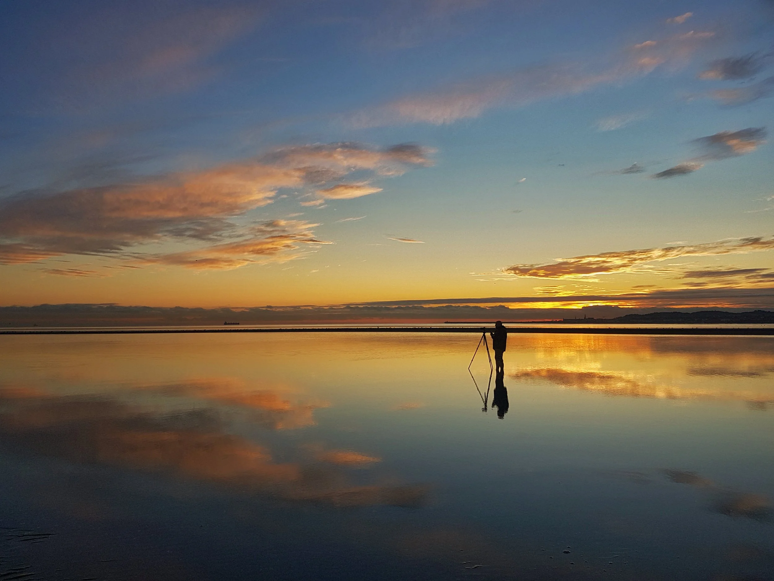 Neil working on Dublin Bay Sunrise Shot.jpeg