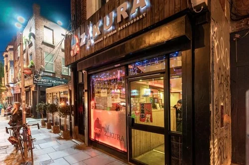 Zakura restaurant on Wexford Street, Dublin
