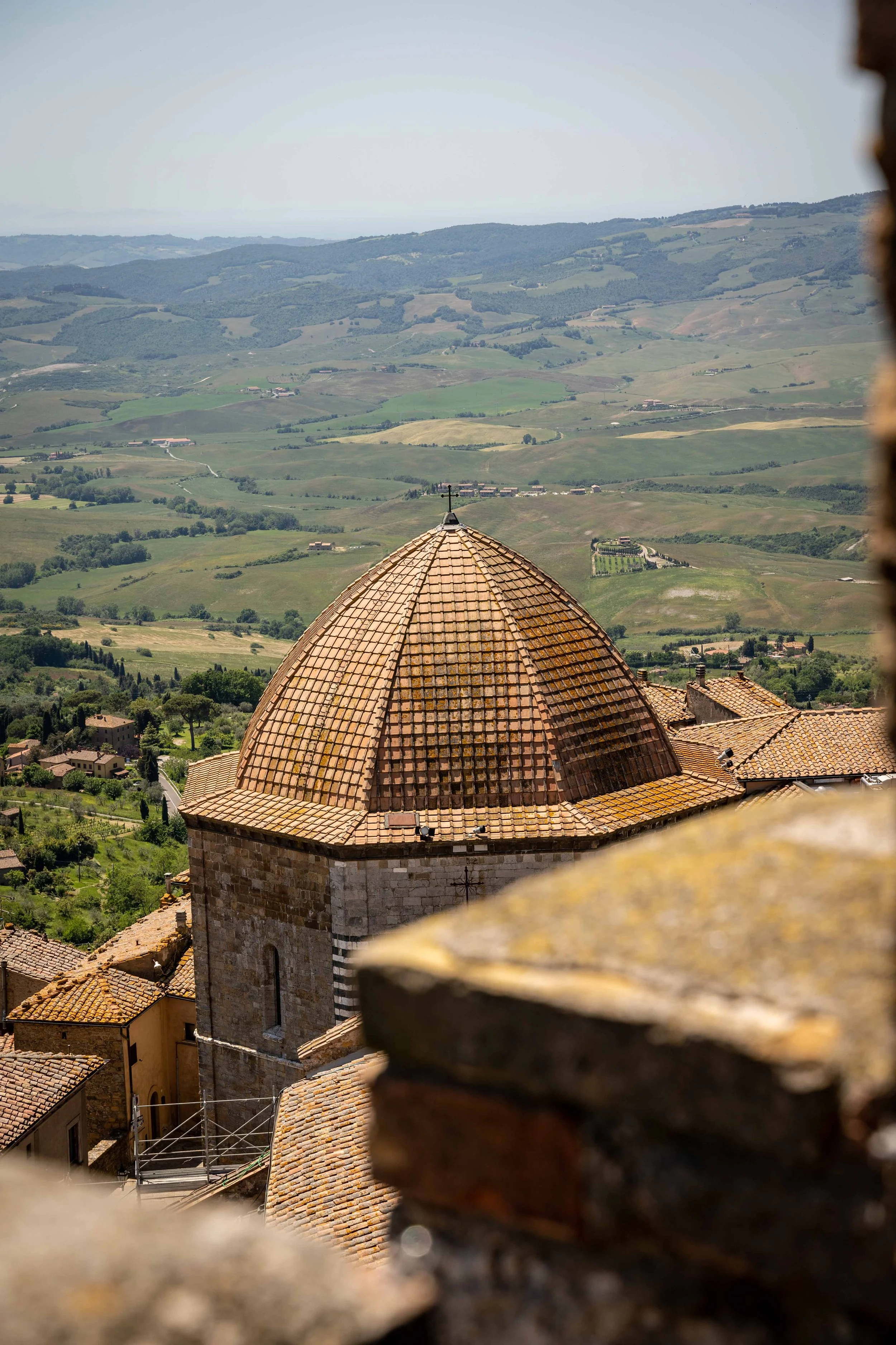 View of Baptistery of San Giovanni Battista Volterra Tuscany road trip