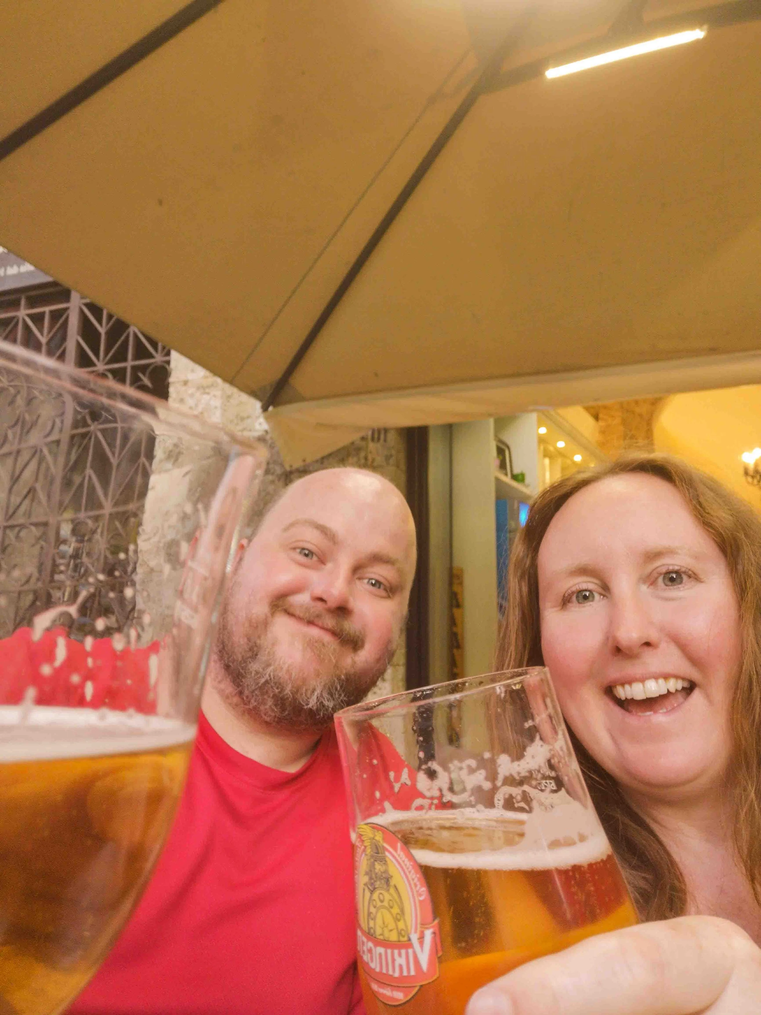 Cheers in San Gimignano Tuscany road trip.jpg