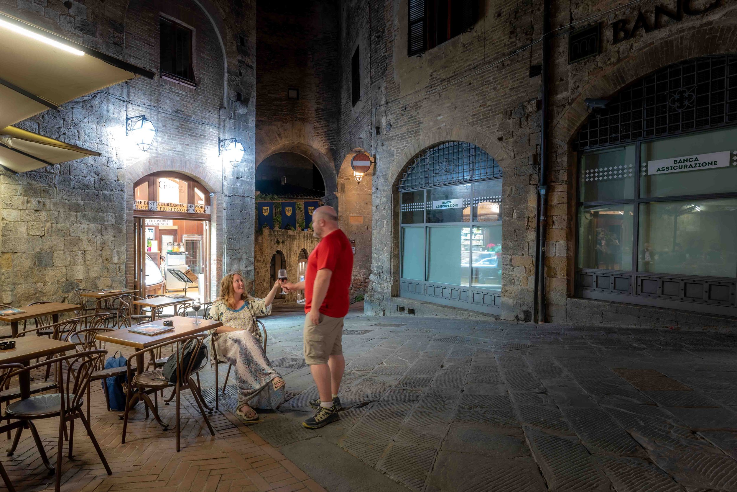 Romantic evening in San Gimignano Tuscany road trip.jpg