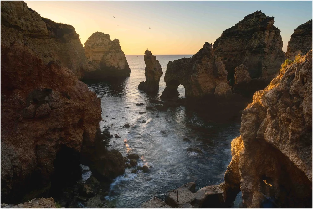Ponta da Piedade from above with flowers