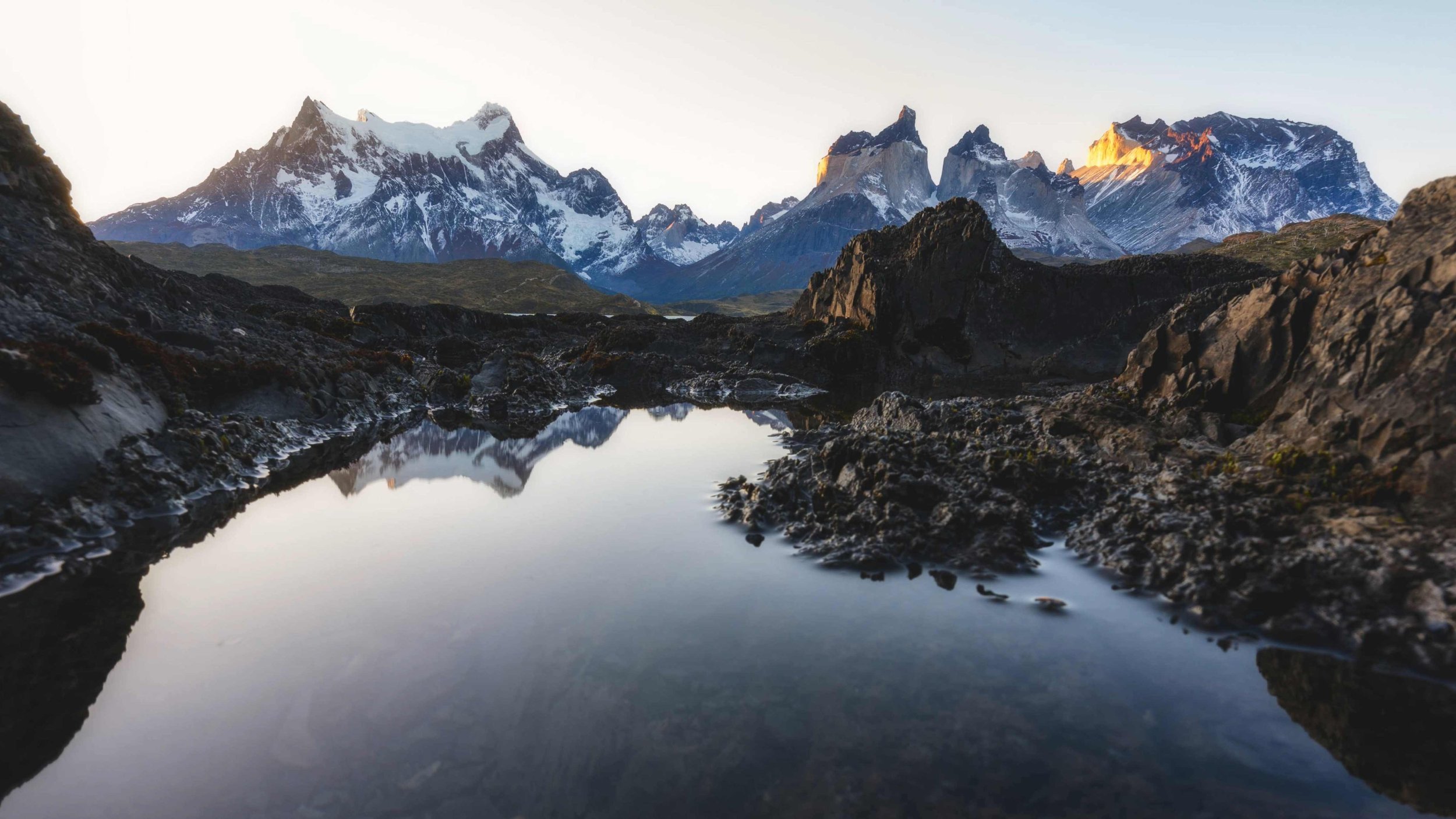 Sunset at Torres Del Paine landscape photography workshop alpine glow