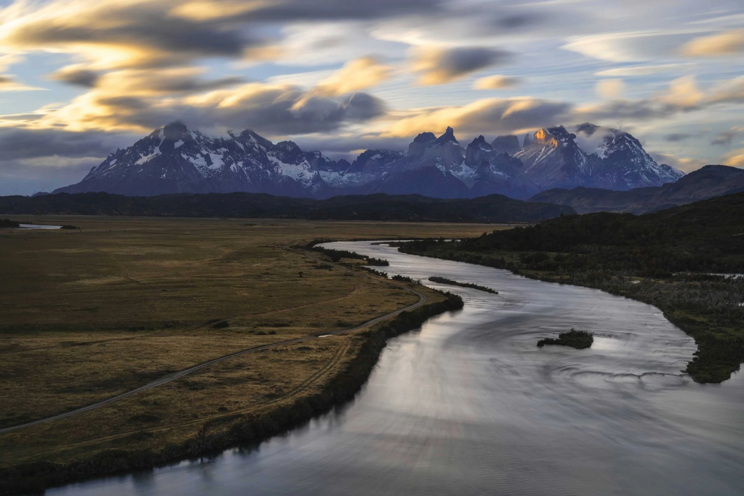 Torres Del Paine at sunset