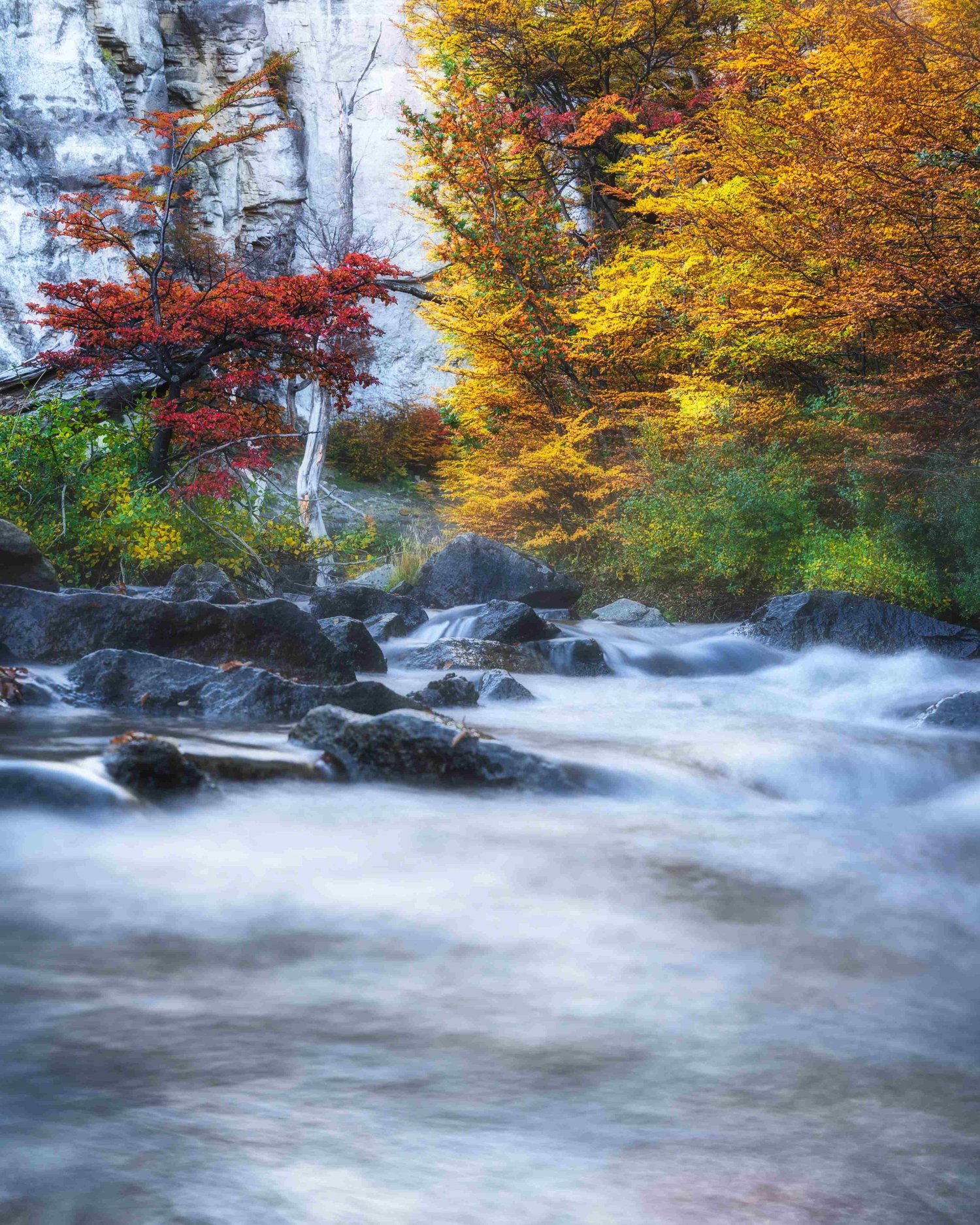 Long exposure Chorrillo del Salto Patagonia