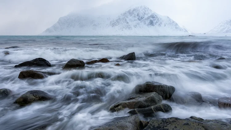 Lofoten winter landscape