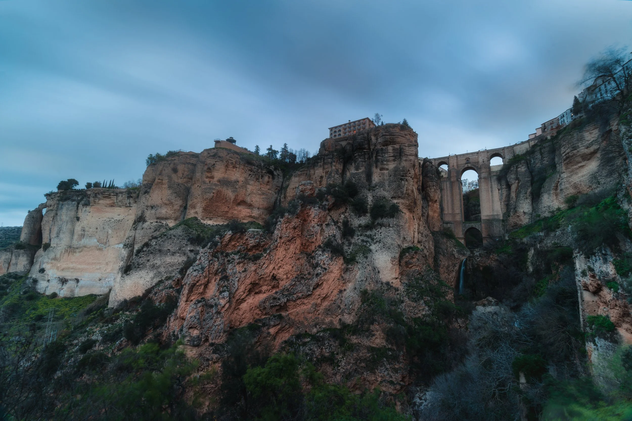 Long exposure photography of Puente Nuevo