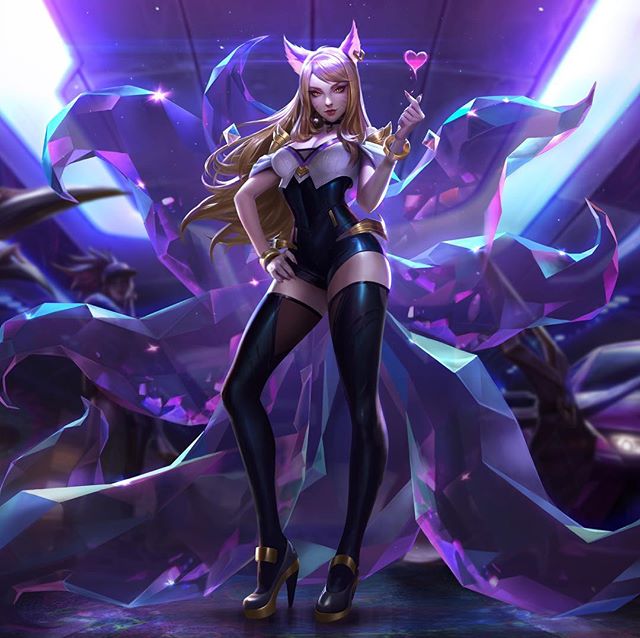 K/DA - POP/STAR AHRI - Splash

Teamed up with @chengweipan_art @chenbowow to create these splashes! Special thanks to @newmilky for the feedback on this one!

Swipe to see line-art and process. The exploration poses ended up helping to inform the mus