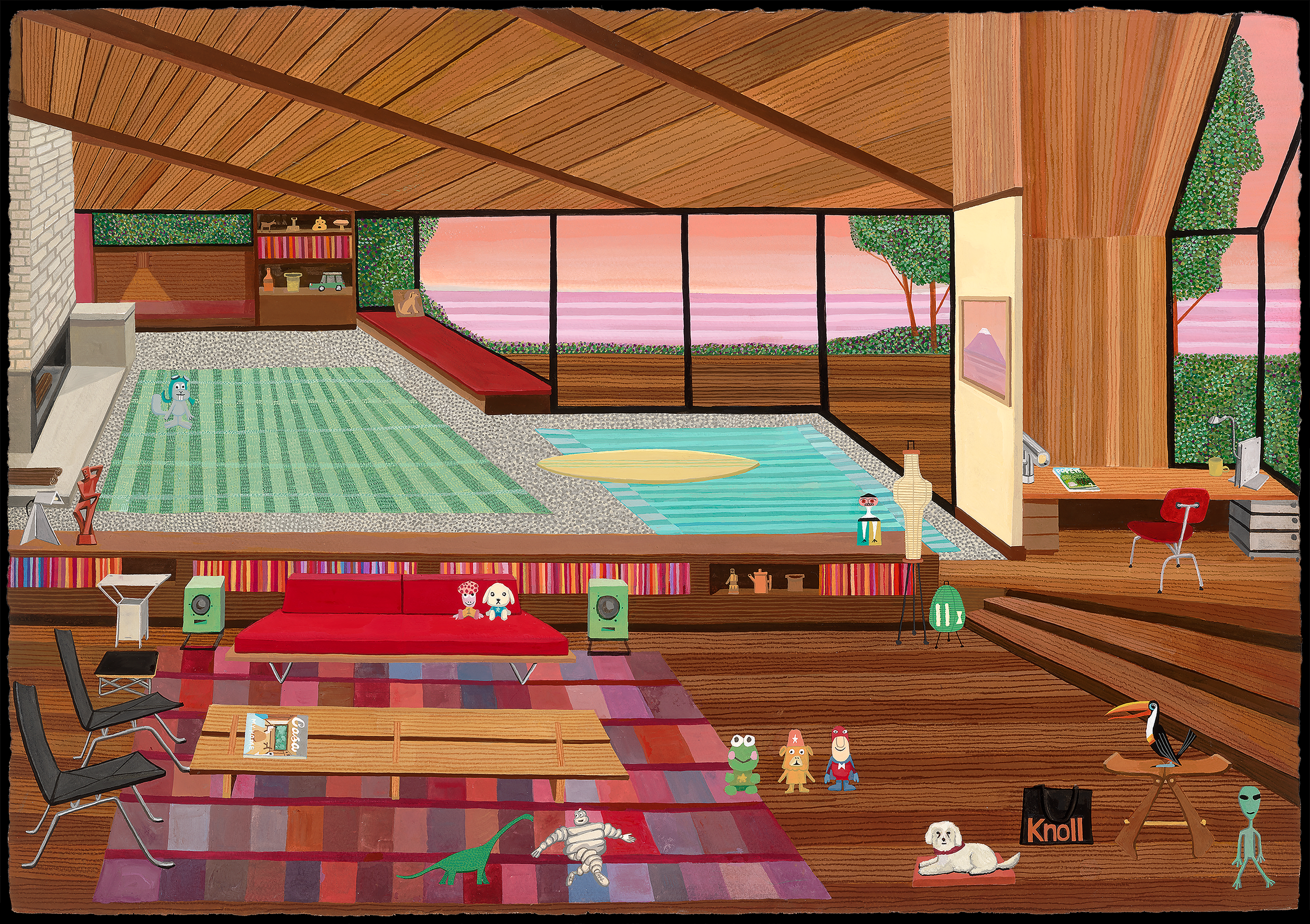   Daybreak  (2026) 20×30in acrylic gouache  © Andrew Watch 