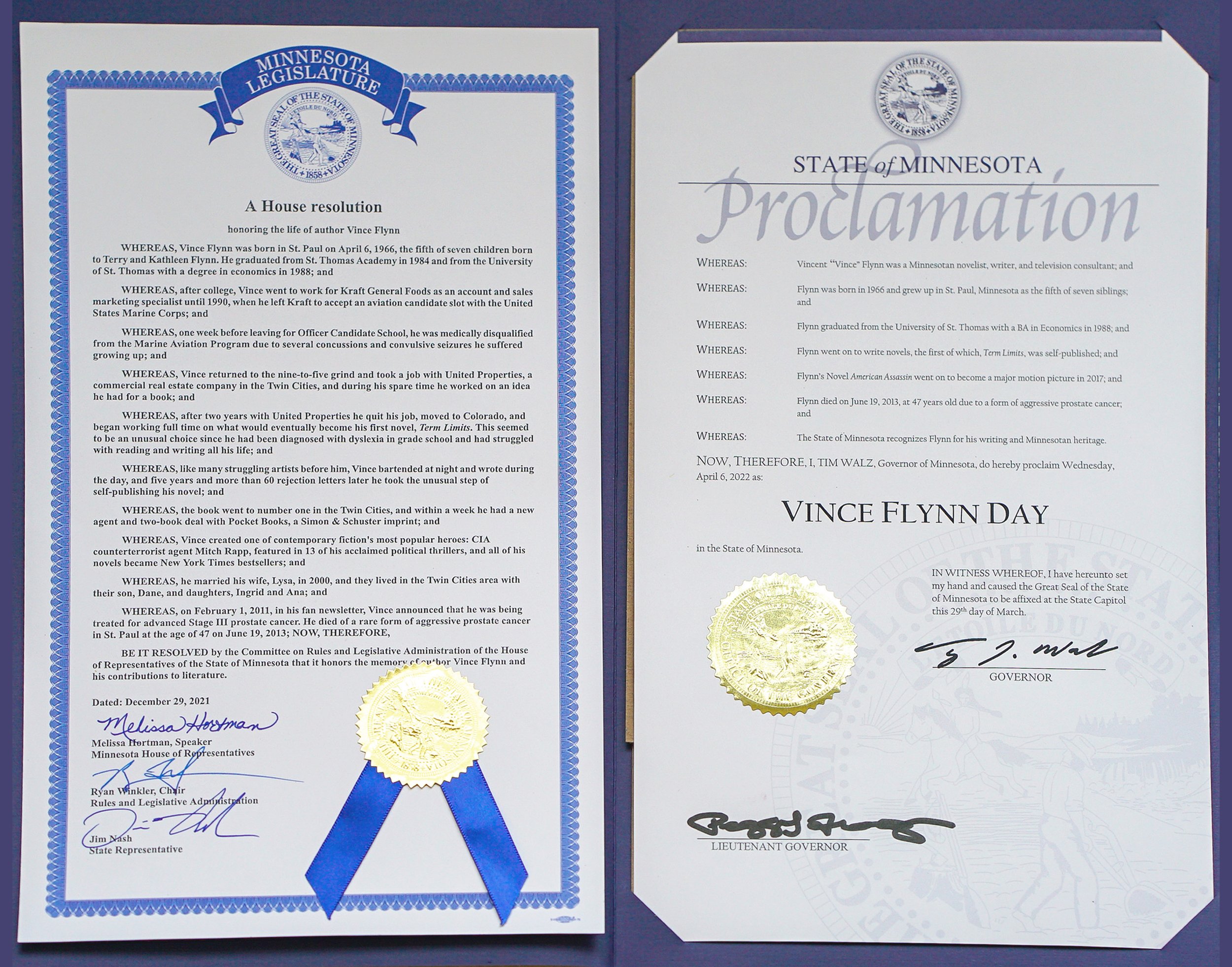   Celebrating Vince Flynn Day!    View Videos and Photos  