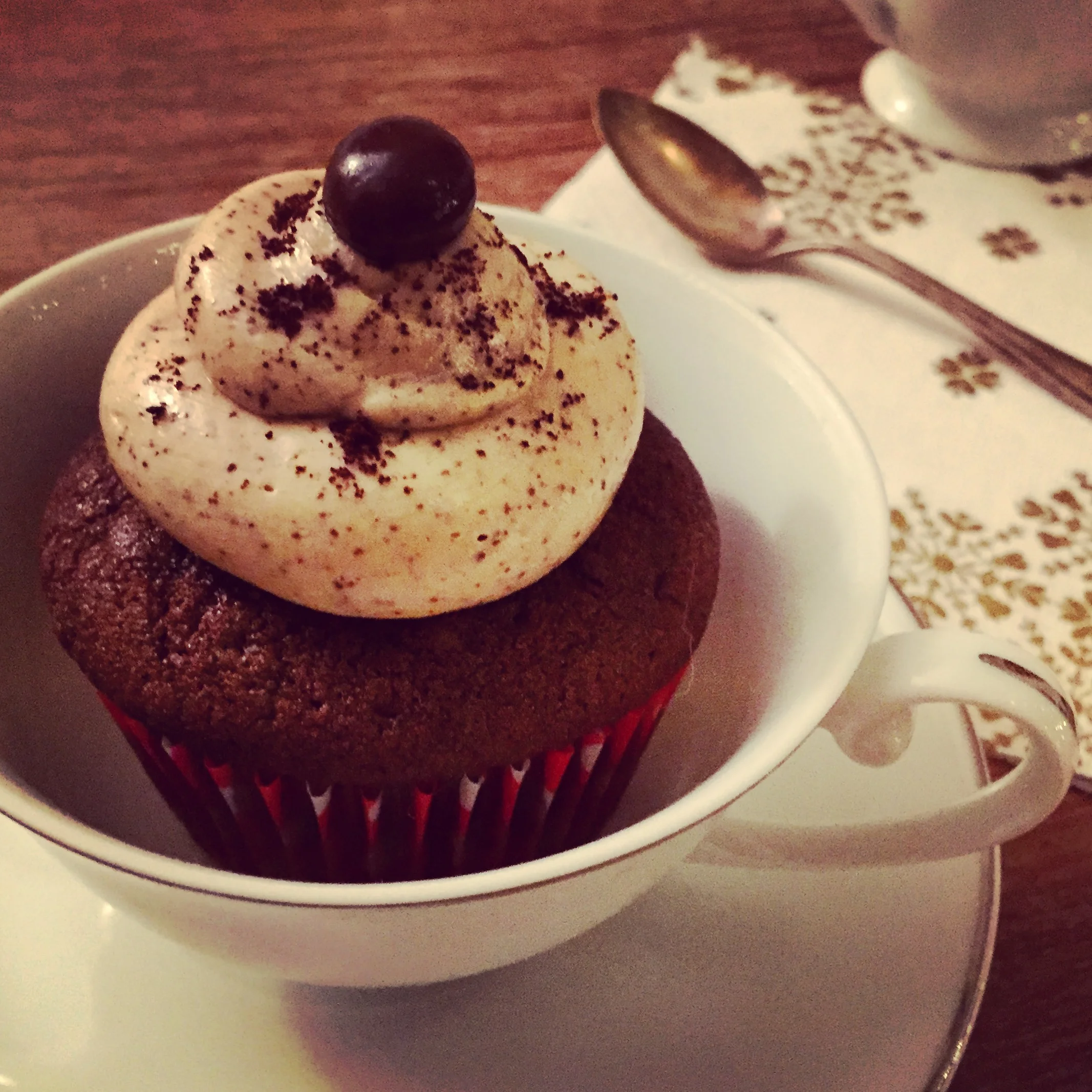 Mocha Cupcakes with Espresso Buttercream