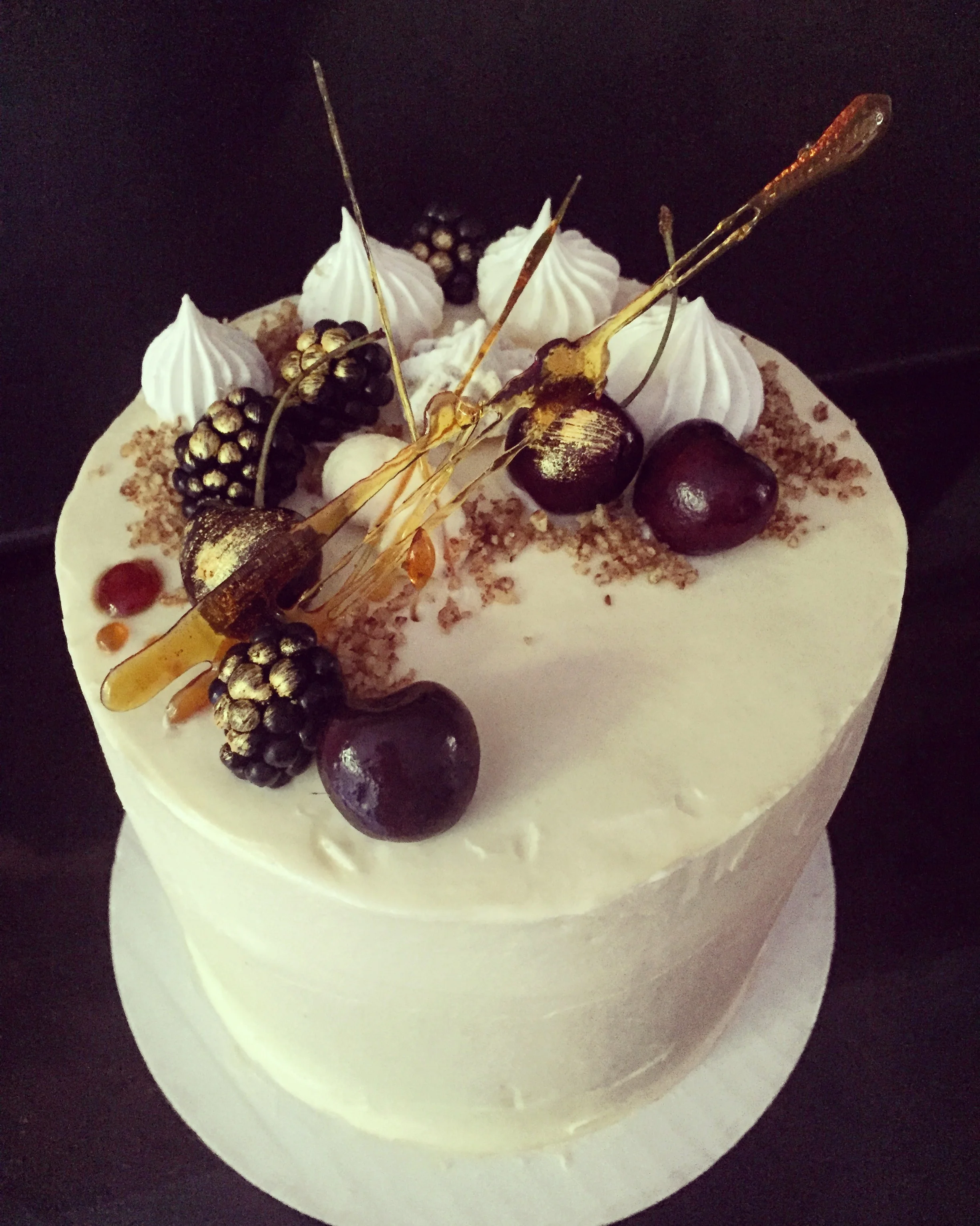 Dark Red Velvet Cake with Cream Cheese Frosting