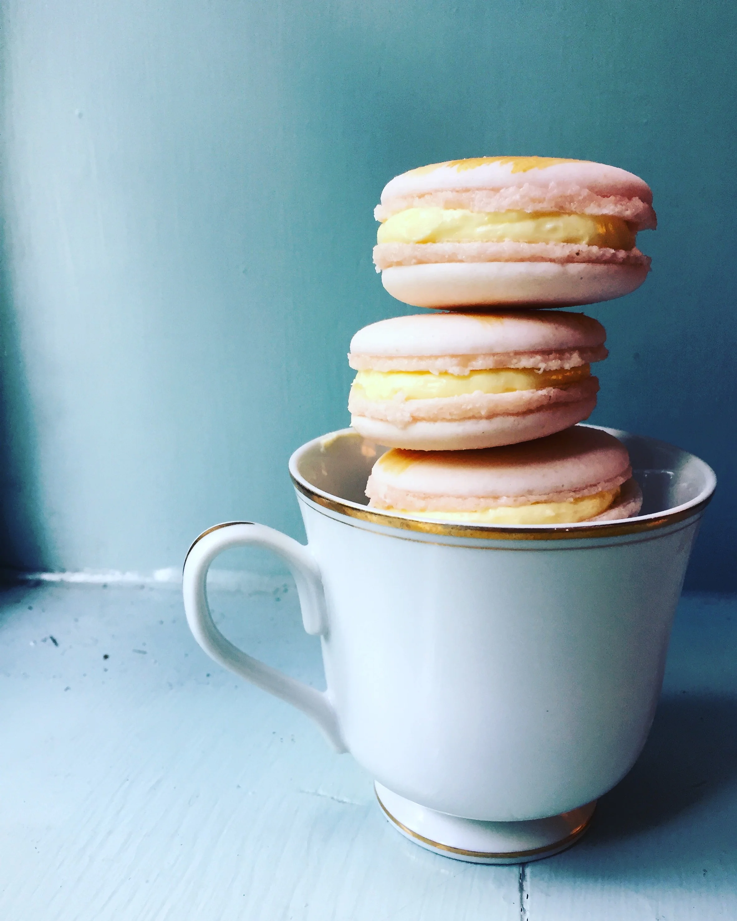French Macarons with Rose Cream