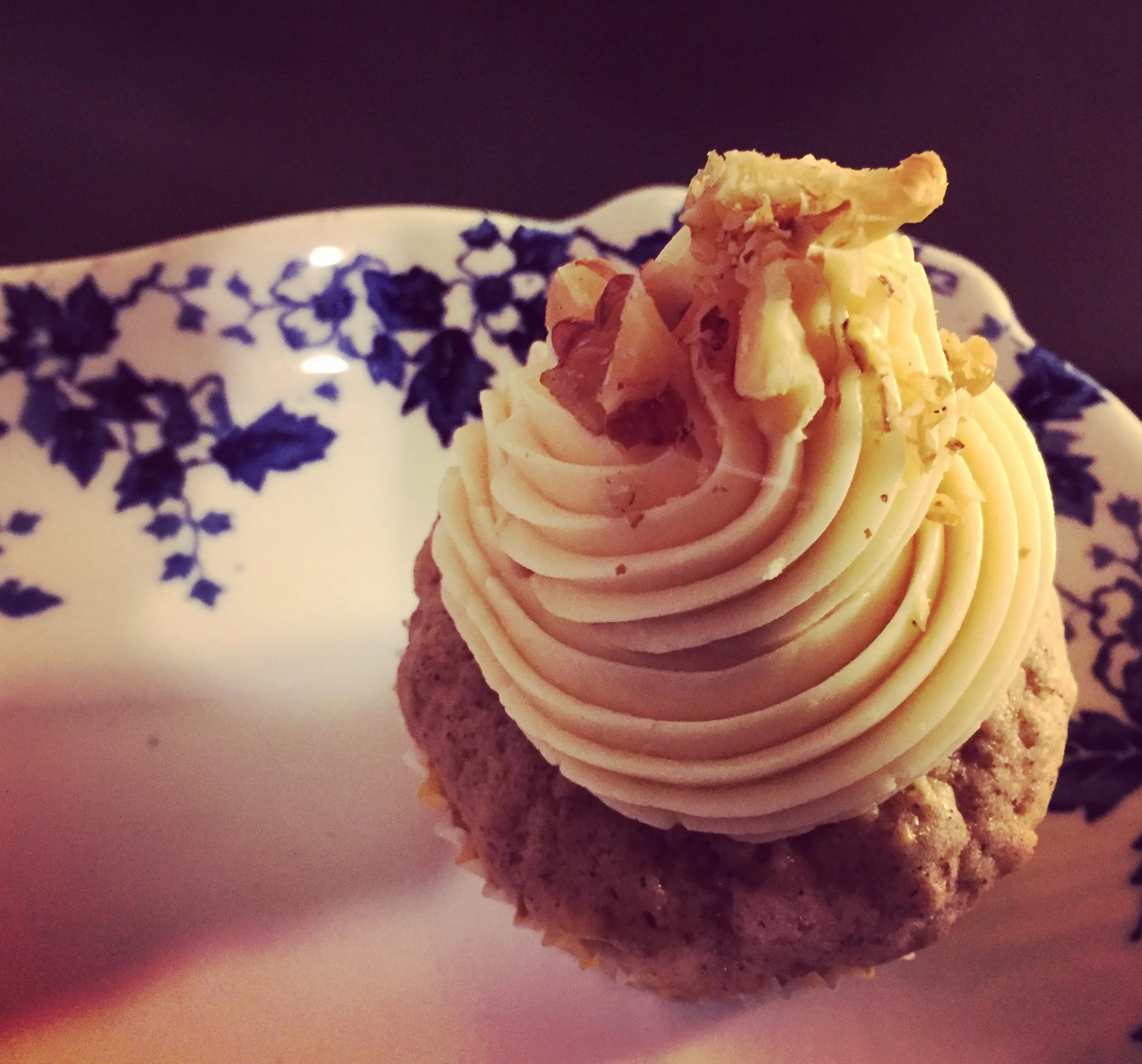 Cinnamon Walnut Cake with Maple Buttercream