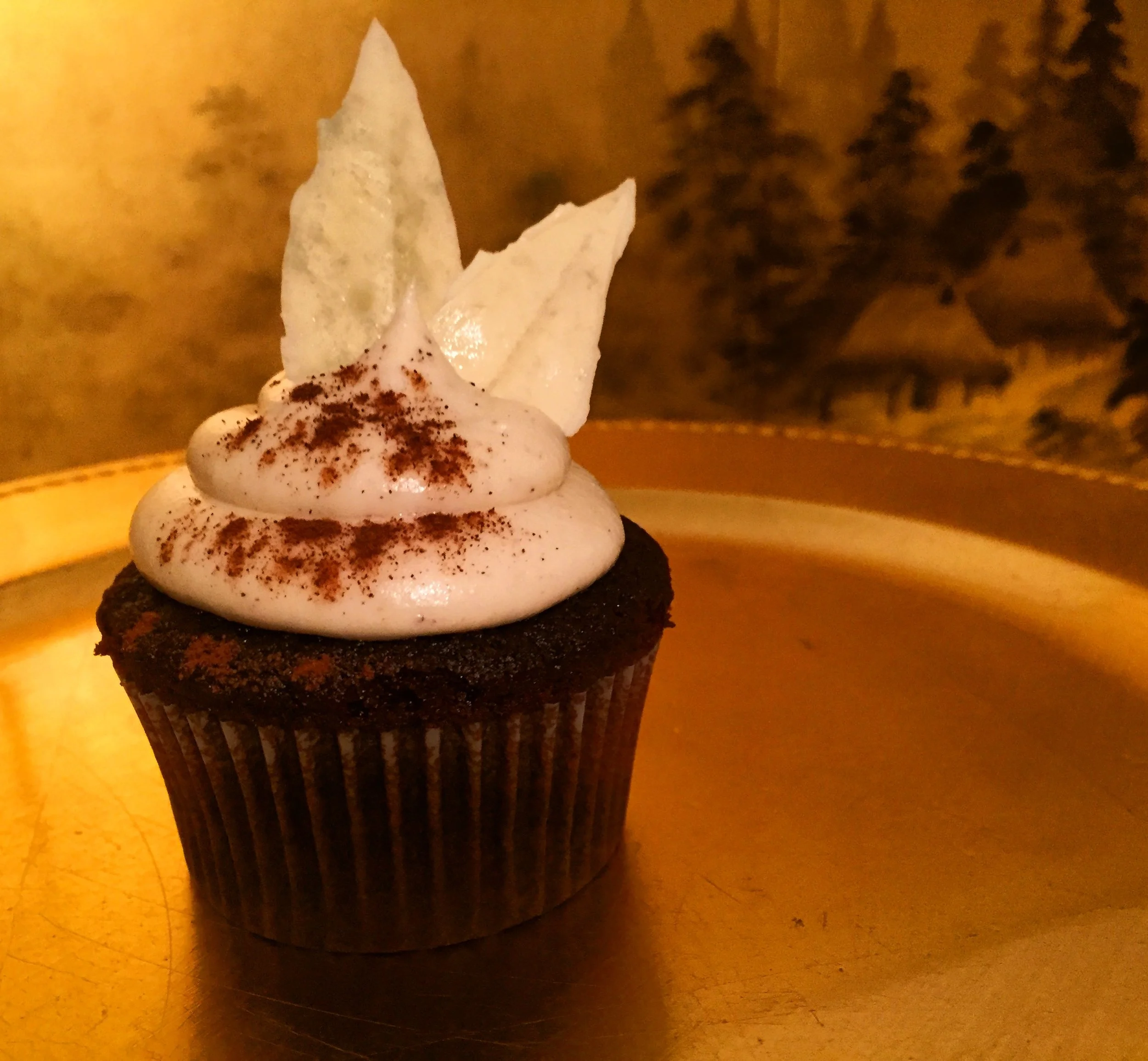 Gingerbread Cake with Cinnamon Cream Cheese Frosting