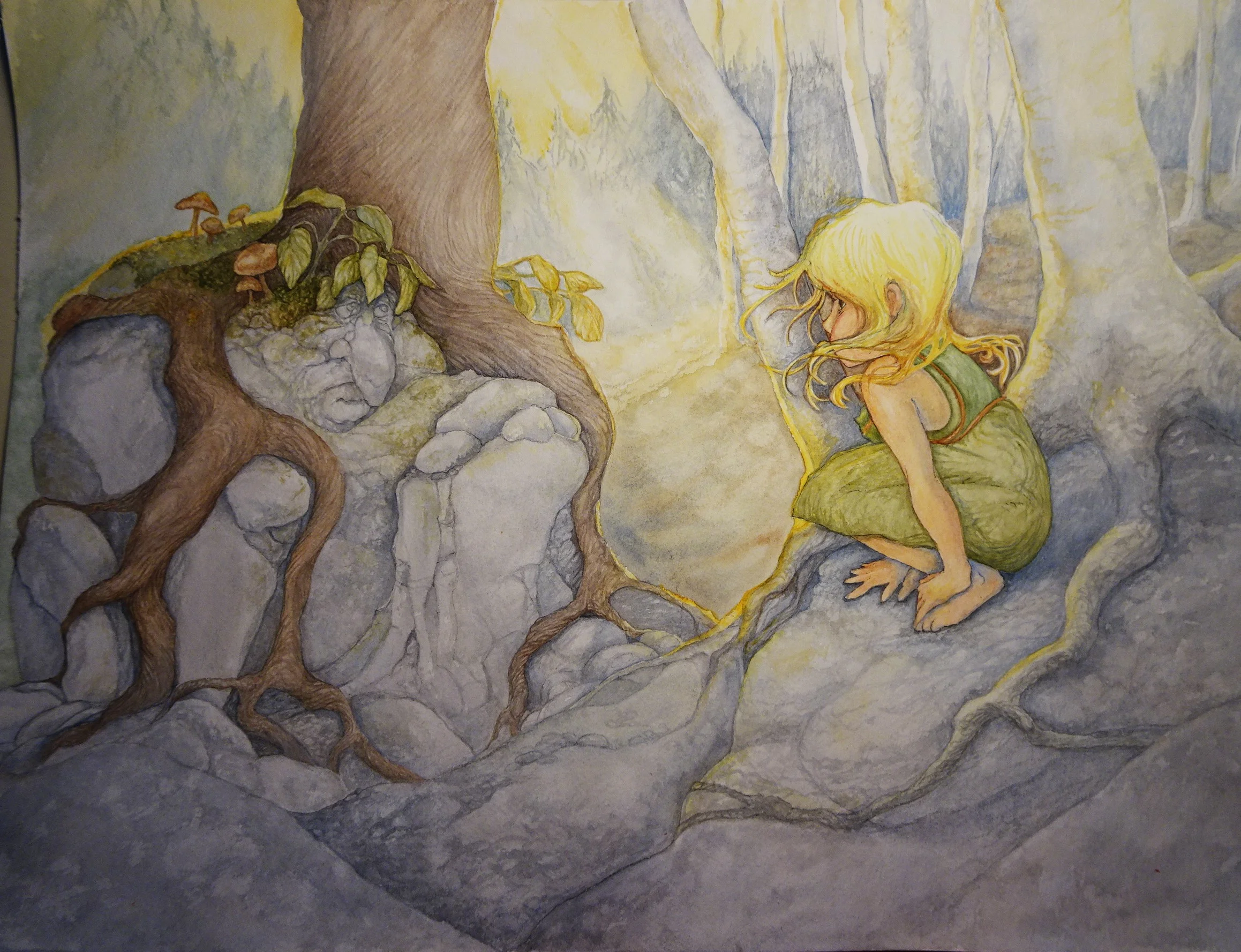 Girl with Stone Troll Complete.JPG