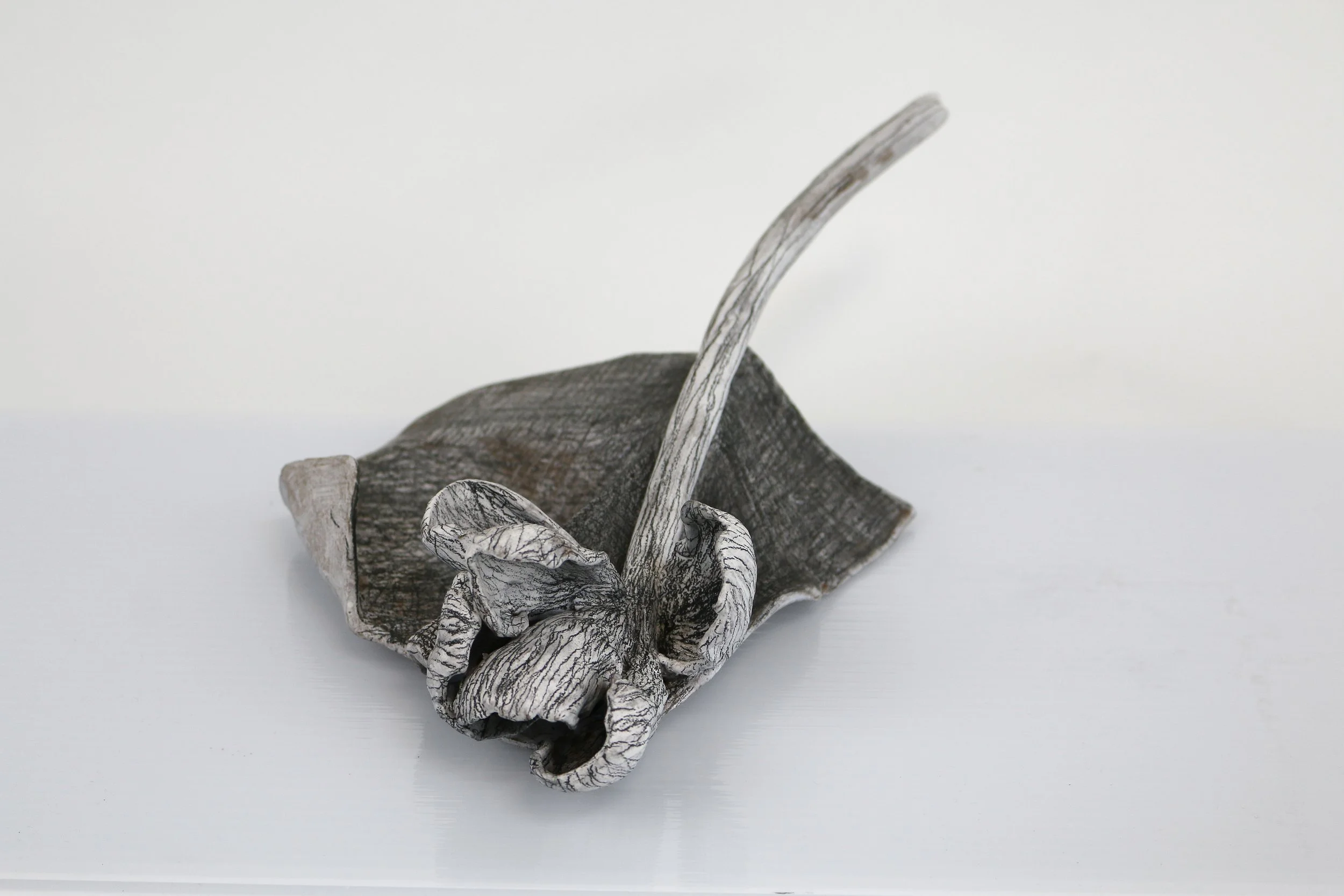  Kiss | stoneware, graphite | 4x7x12 inches 