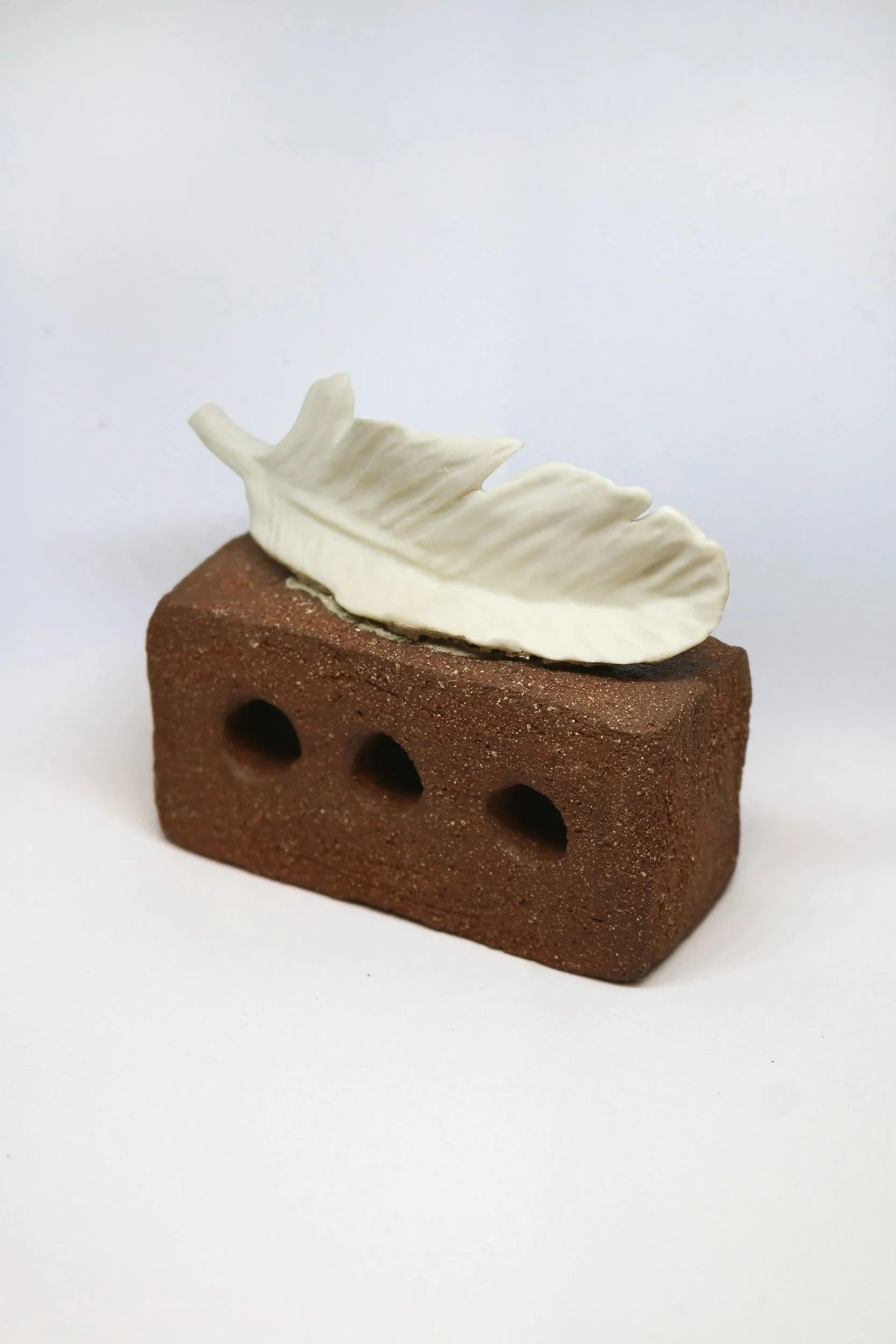  Balance | earthenware, porcelain glaze |  3.5x3.75x1.5 inches 