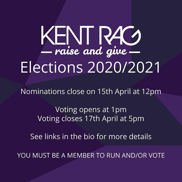 Just over a week to go until our elections!⠀
.⠀
Think you have some new ideas to make RaG better? Are you a fun and committed individual who wants to be a part of a team? Have you done a challenge in the past and want to help others do the same?⠀
.⠀

