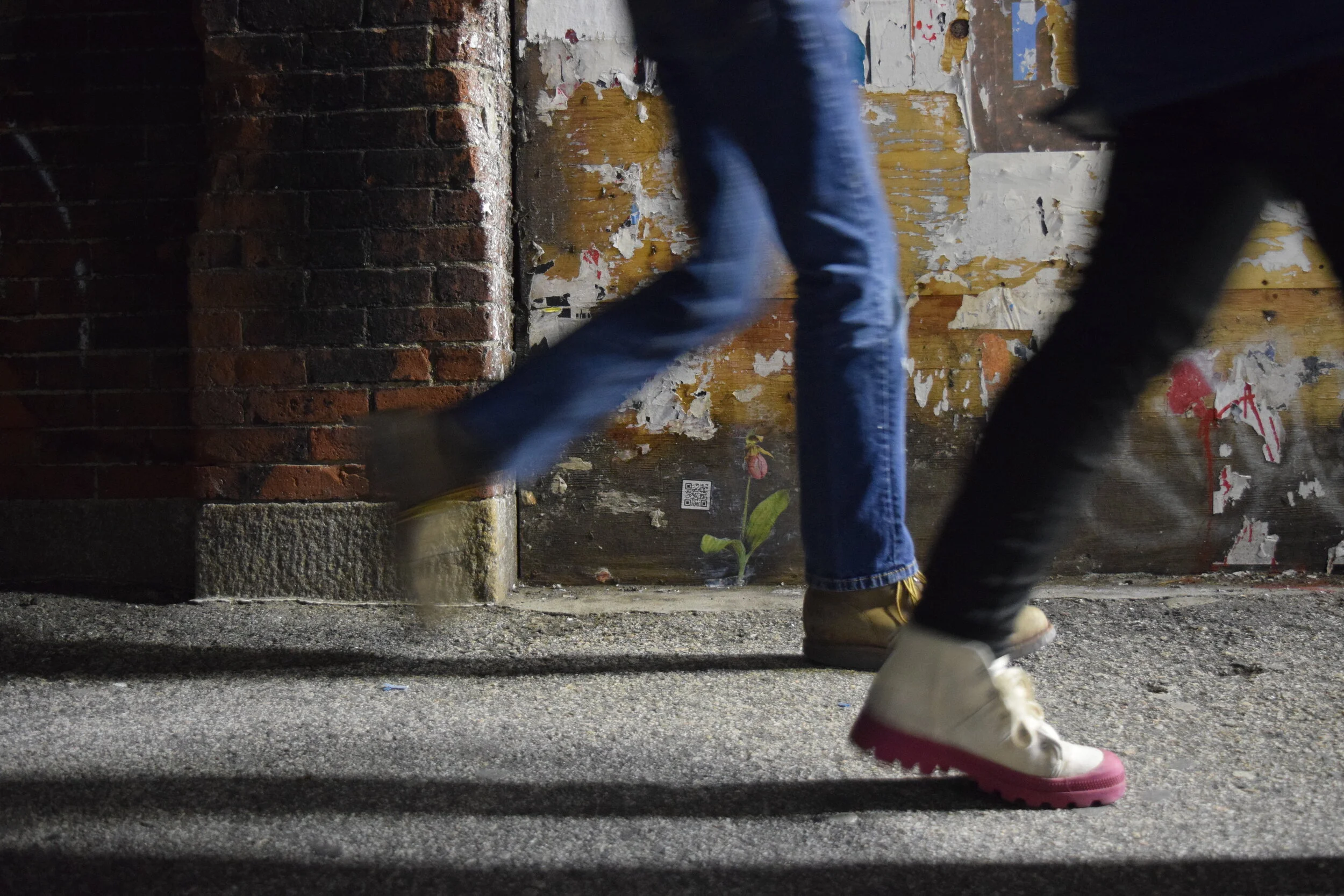  Advertere (To Turn Towards) Excerpt from Install. No. 1, (5 Signs of Rebirth) Chinatown reinstallation detail with people  