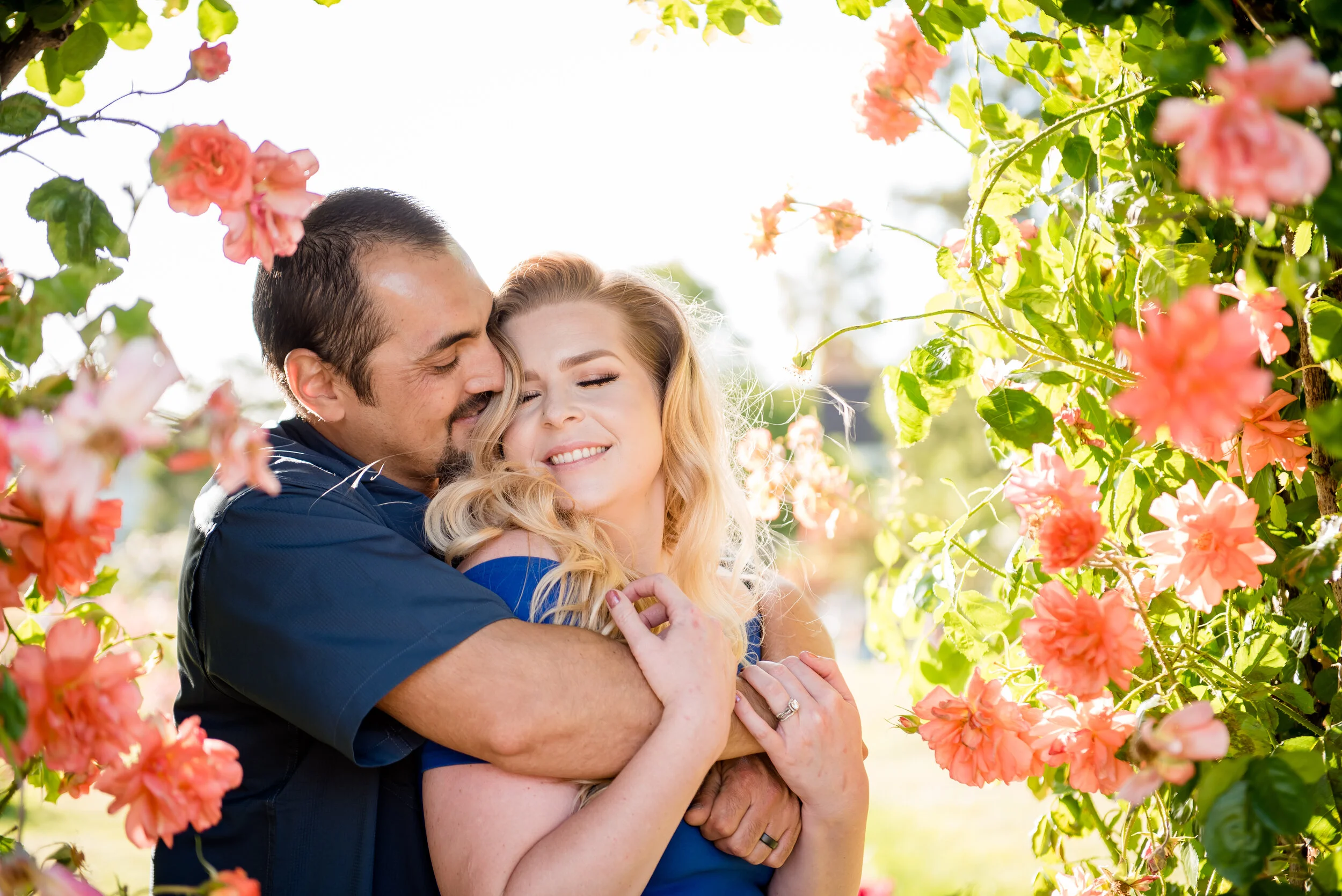 San Jose Rose Garden Engagement | Deanna &amp; Tadashi