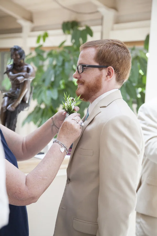 It's the best mans turn for his corsage