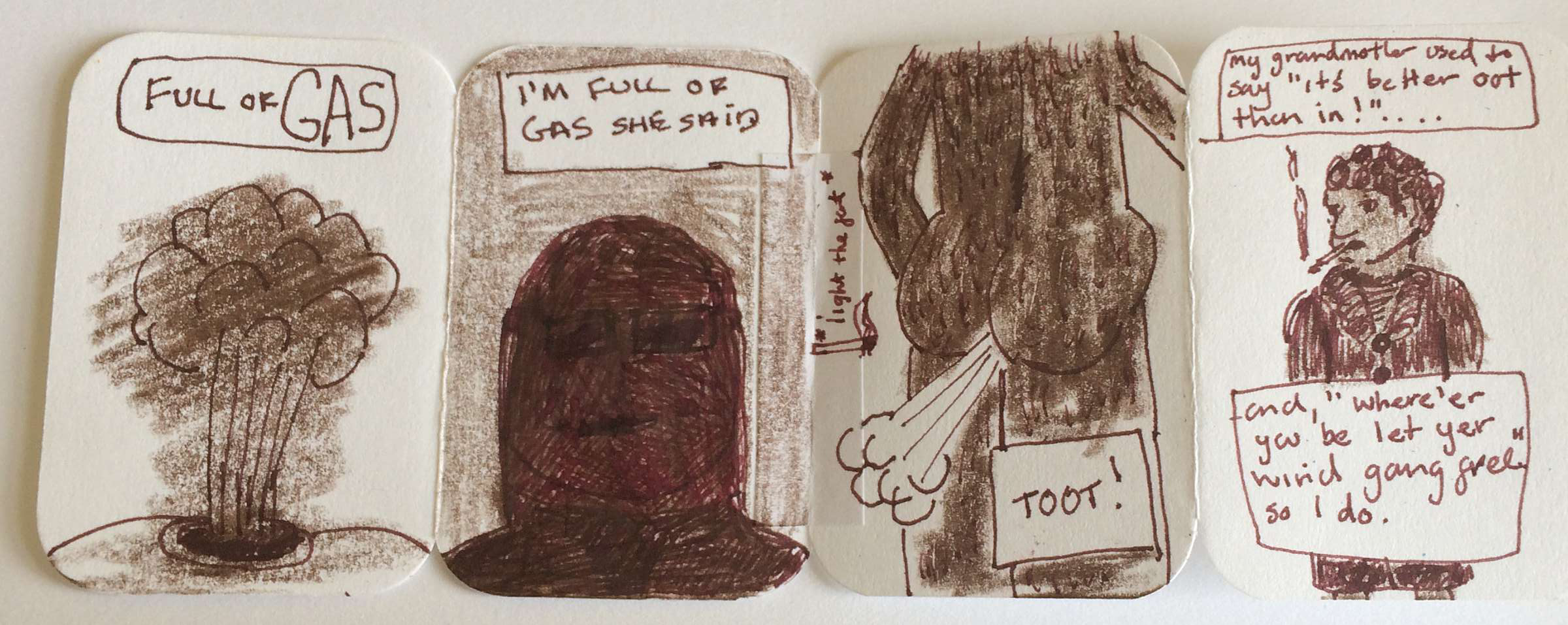 the inevitable fart strip when uninspired