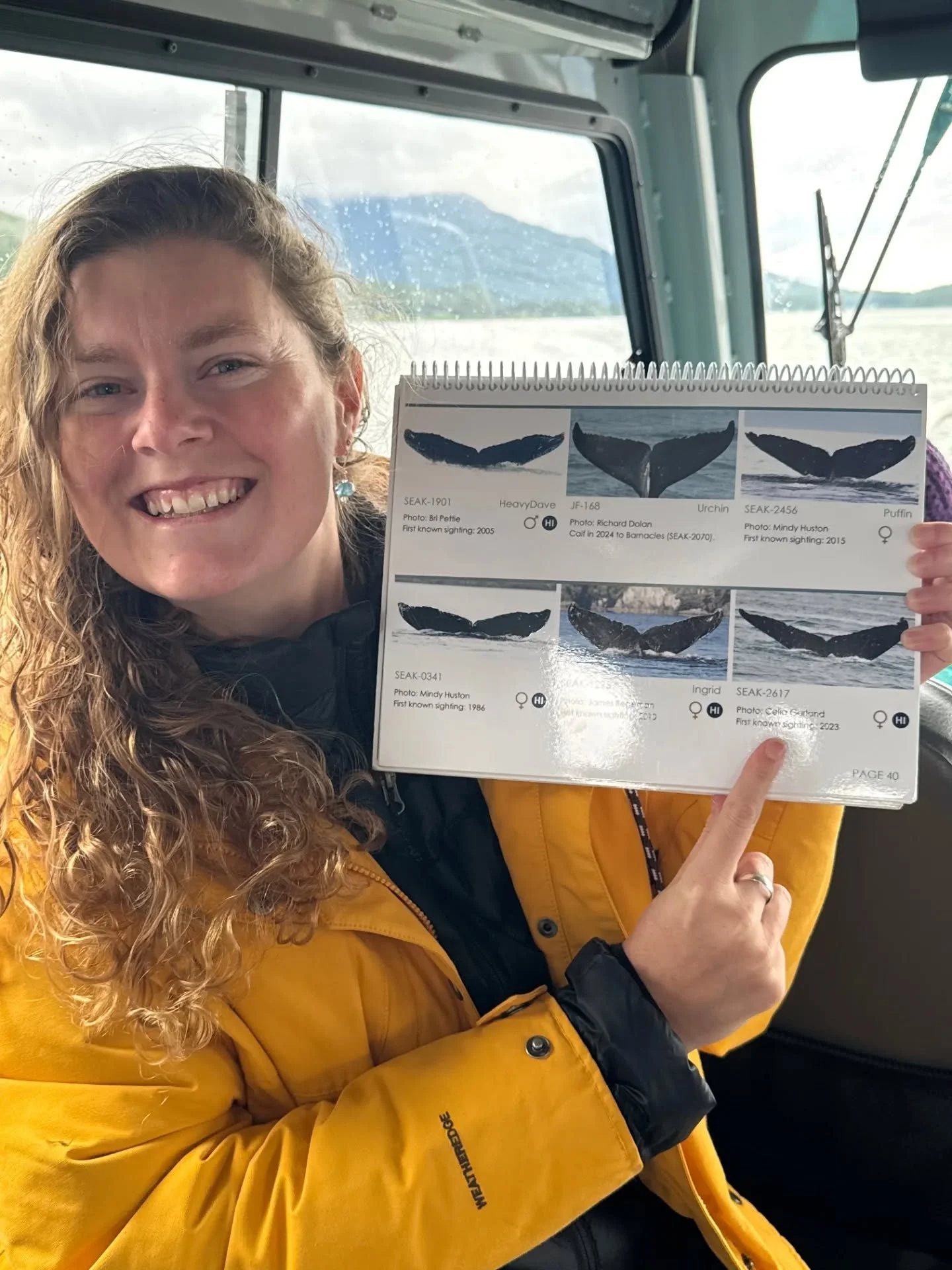 One for the books!

One of my proudest moments this summer was getting to see one of my flukes published in the @juneauflukes 2025 catalog!!! 

It means the world to me to join the ranks of whale photographers/enthusiasts/nerds that are working to bo