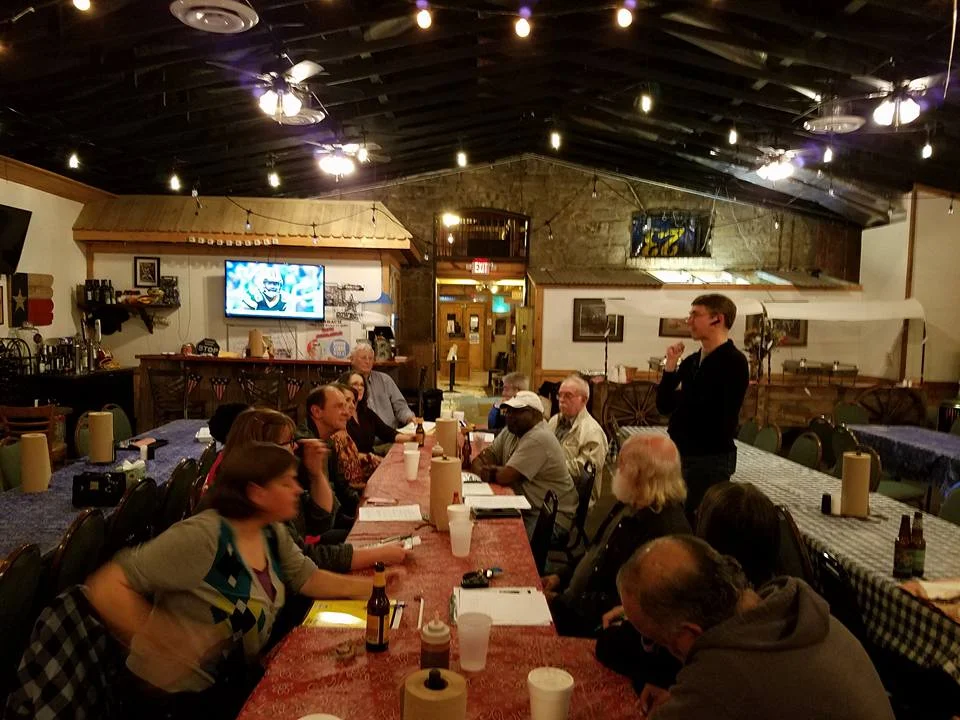 Dem's Cafe meeting at Harmon's