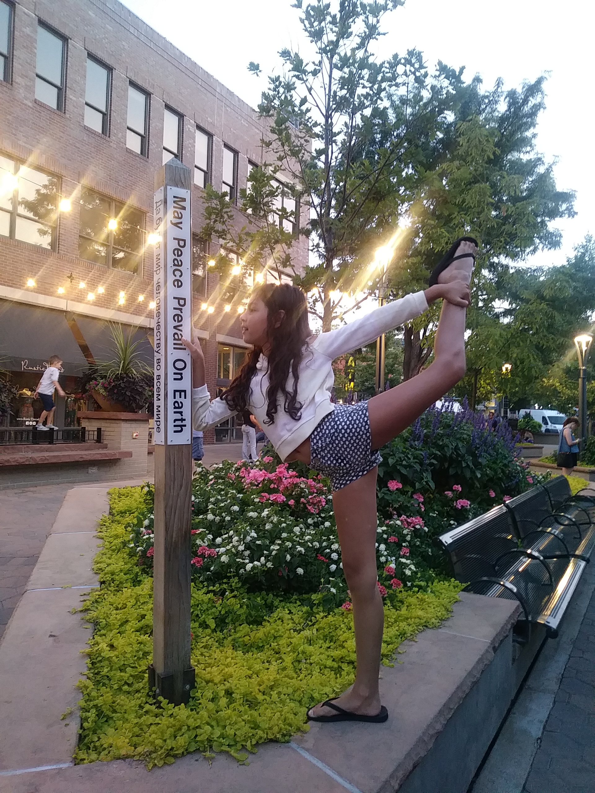 Vanya in Old Town Square, Fort Collins, CO