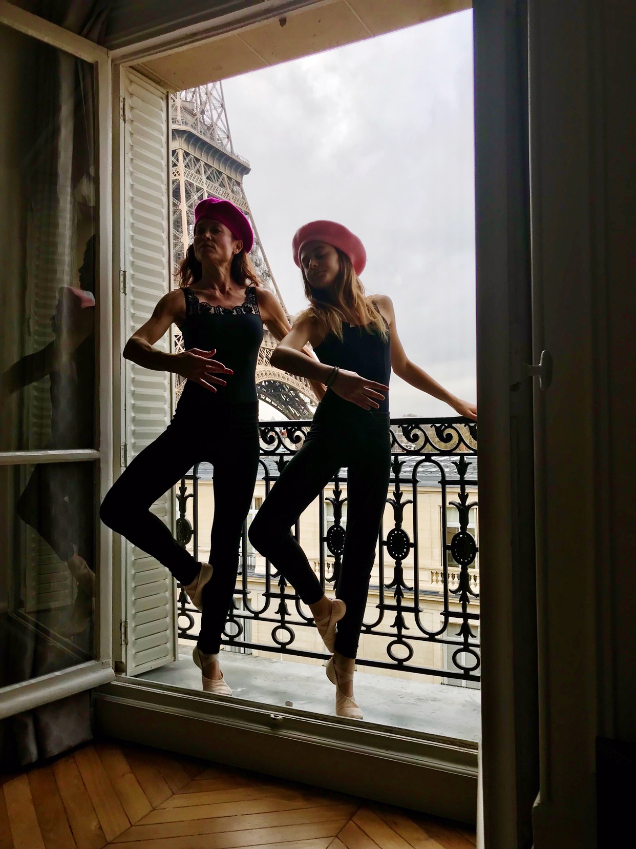Pam and Harriet in Paris, France