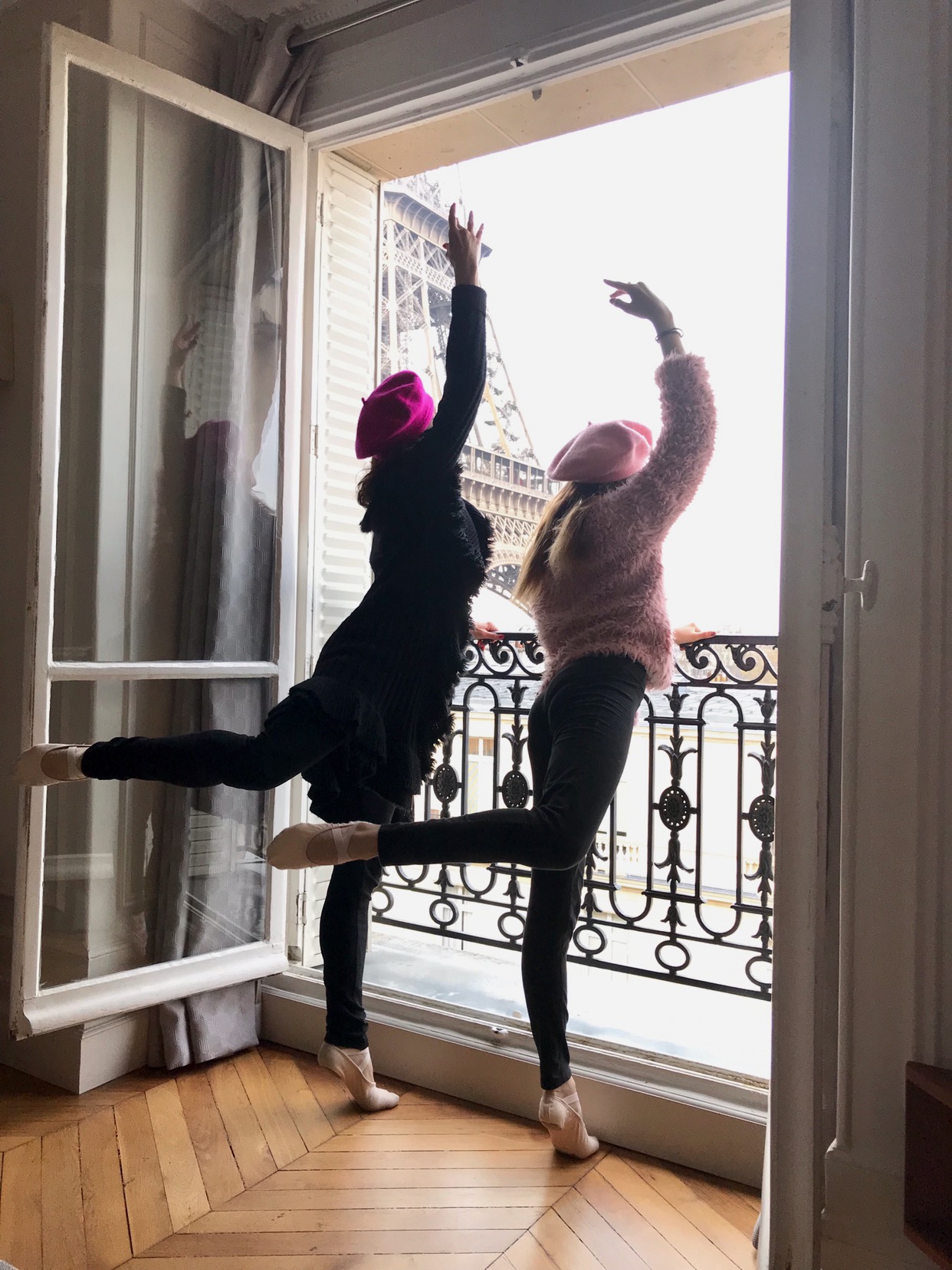 Pam and Harriet in Paris, France