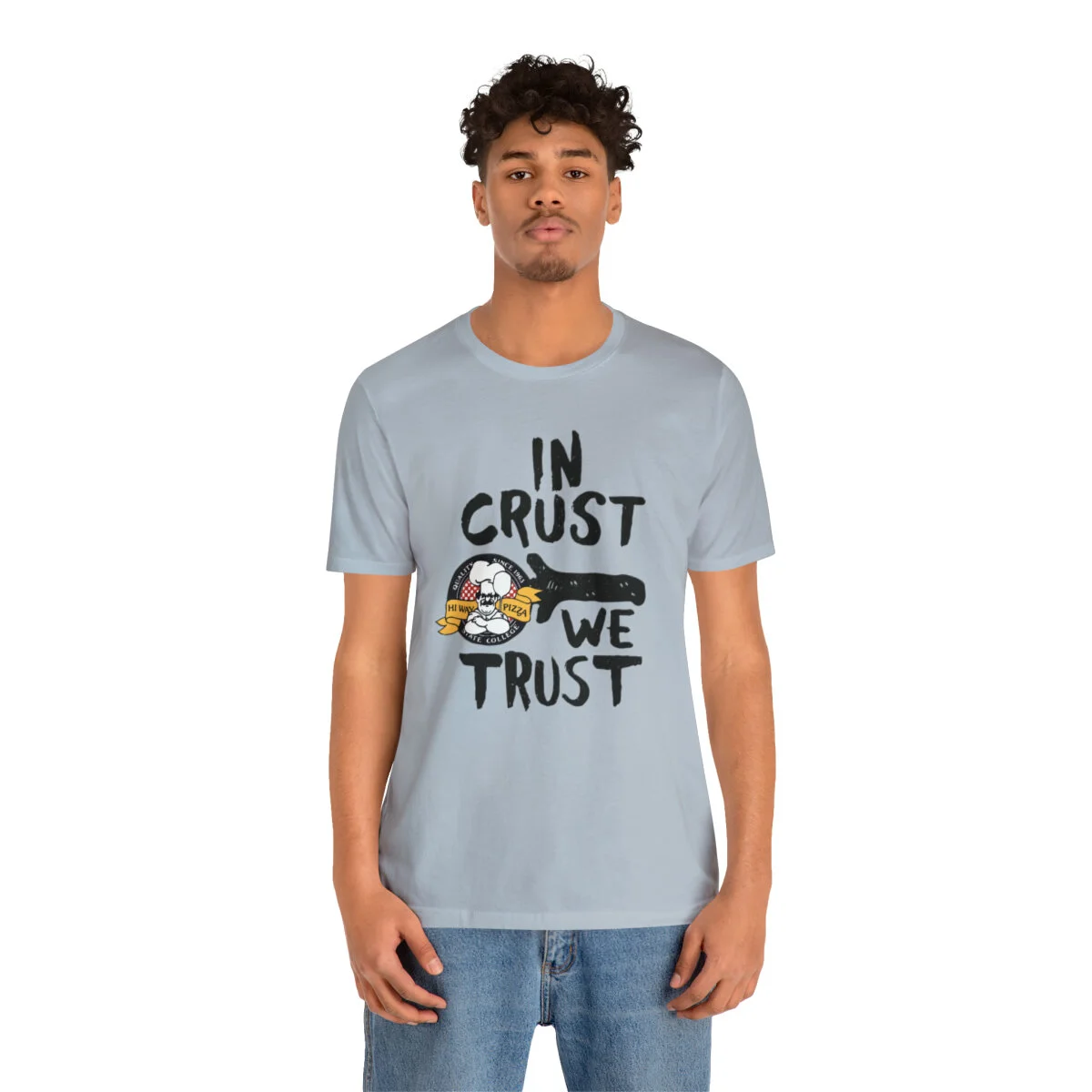 PIZZA Reflective TEE Mサイズ HiWay “In Crust We Trust” Tee — HiWay Pizza