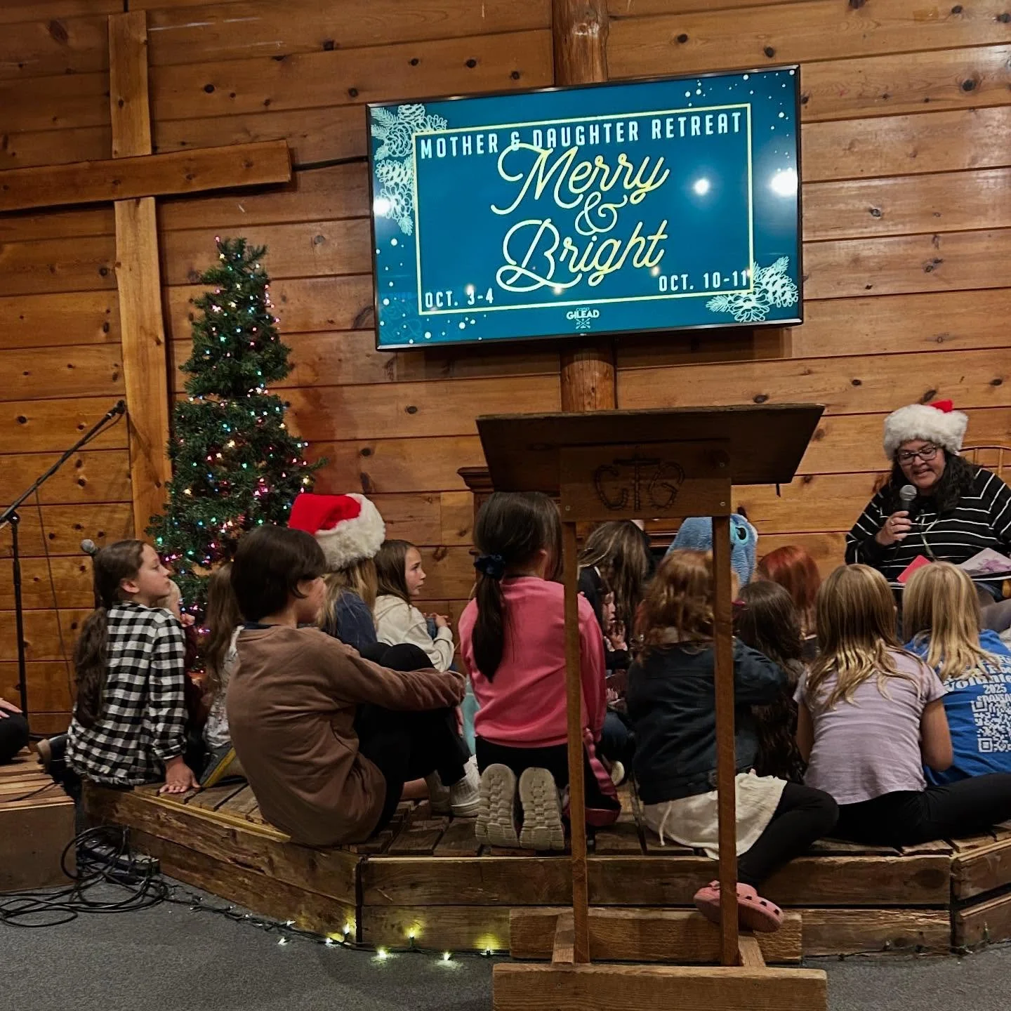 Mother Daughter Retreat #1 is here! 🎄 Wagon rides, crafts, chapel, and lots of coffee and hot cocoa! We are so excited it&rsquo;s finally here!!! ✨