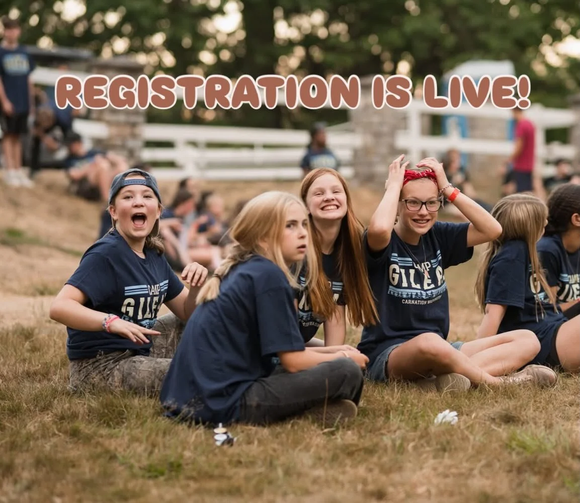 NO WAY! 📣 2026 Registration is LIVE!!! 📣 Go to www.campgilead.org to start registration for camp and 2026 events today 🥳