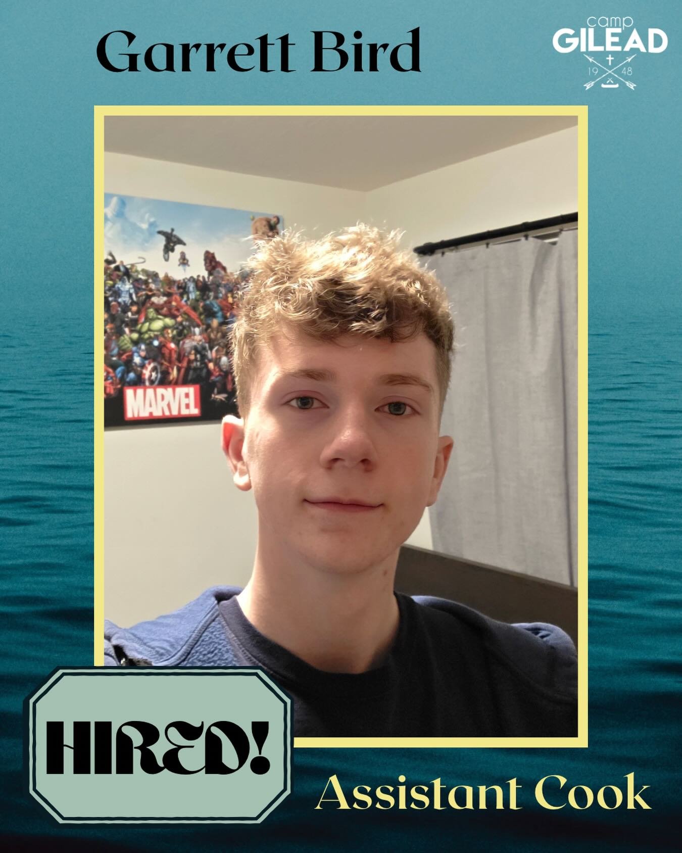📣Welcome Back Garrett! 📣 We are pleased to announce that Garrett Bird is coming back as an Assistant Cook! Garrett grew up at Camp Gilead since his mom, Stephanie Bird, was the longtime cook. His family recently moved to Ohio, yet Garrett has conti