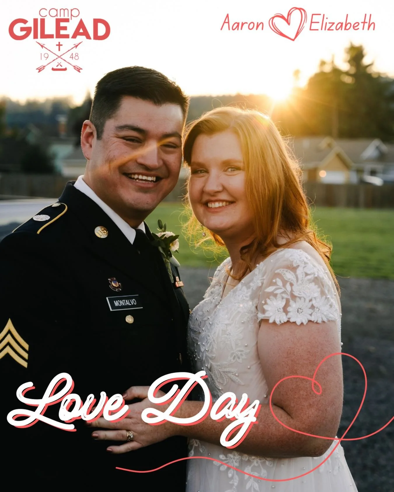 Happy Love Day from Camp Gilead! 💌 Each year we like to highlight a couple who met at camp and this year the couple is Aaron and Elizabeth Montalvo! 💕

Elizabeth grew up going to camp and began serving on summer staff in 2014 and never stopped! She