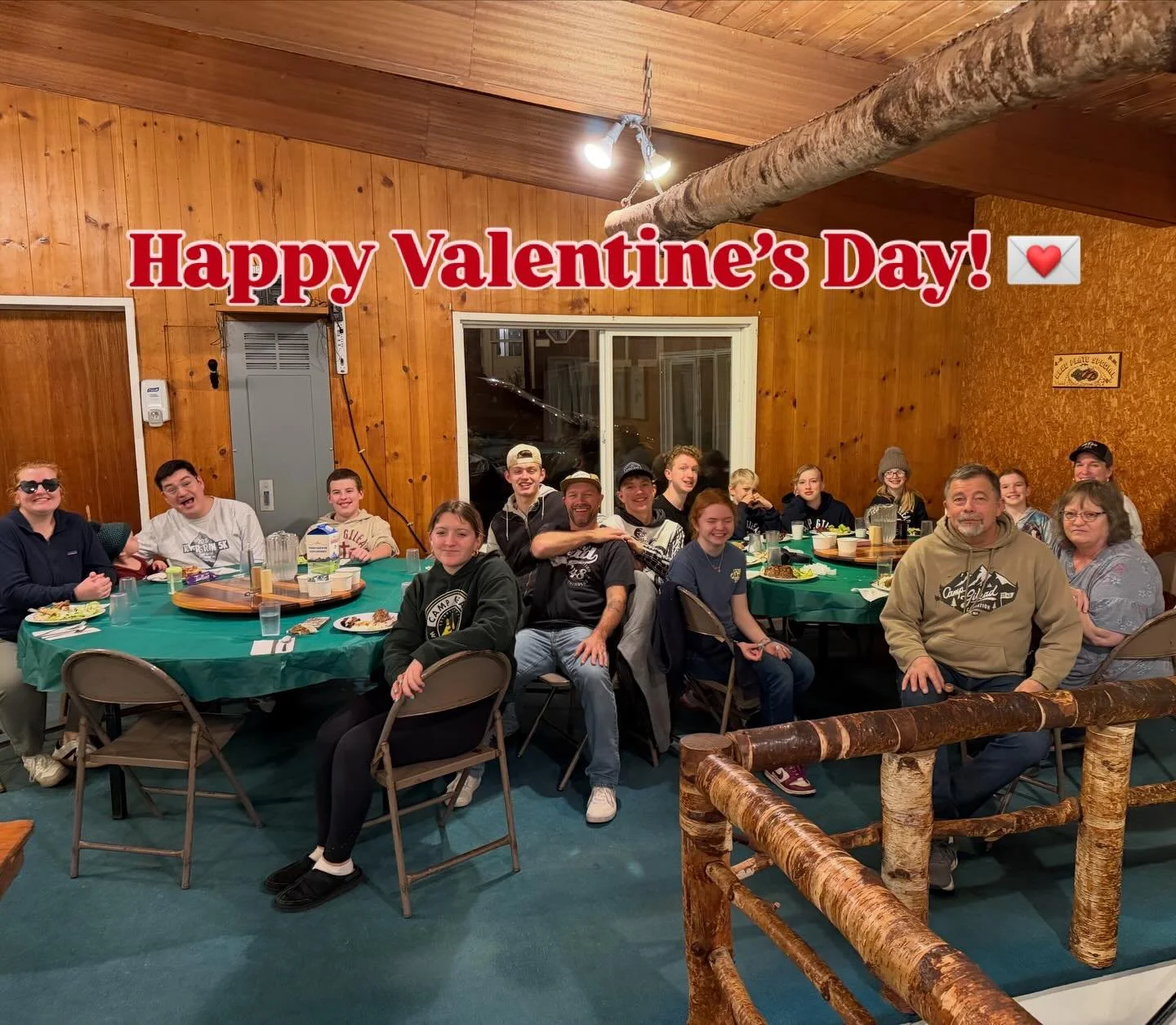 Happy Valentine&rsquo;s Day from the Camp Gilead Staff Family! 💌 We were able to celebrate together while hosting a guest group this weekend. &ldquo;We love because He first loved us.&rdquo; - 1 John 4:19 &hearts;️ Where are you celebrating today? S