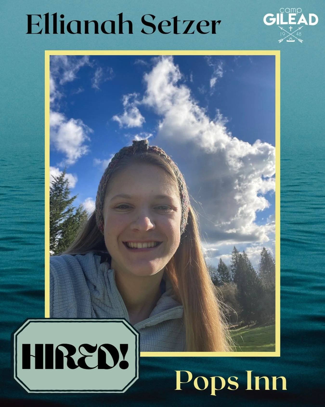 📣Welcome back Ellianah!📣 We are pleased to announce that Ellianah Setzer has been OFFICIALLY HIRED for Summer Staff 2026 as the Pops Inn Supervisor! Ellianah has served on Day Camp Staff and served last year in Pops Inn as well. She loves the kids,