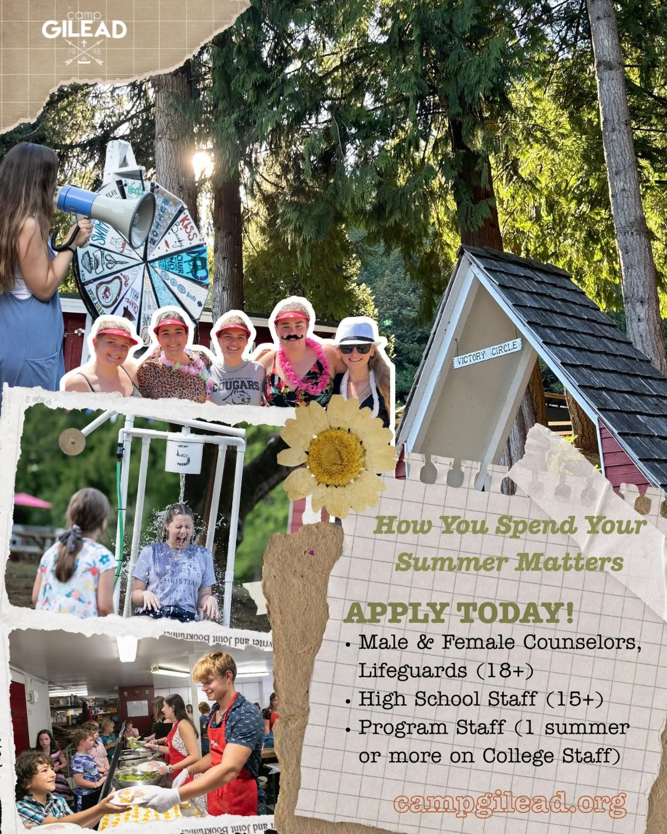 How you spend your summer matters. ✨ Consider applying for Camp Gilead staff today! Develop leadership skills, get outside in God&rsquo;s creation, gain lifelong friends, and strengthen your relationship with Christ. 🏕️ Currently hiring Male &amp; F