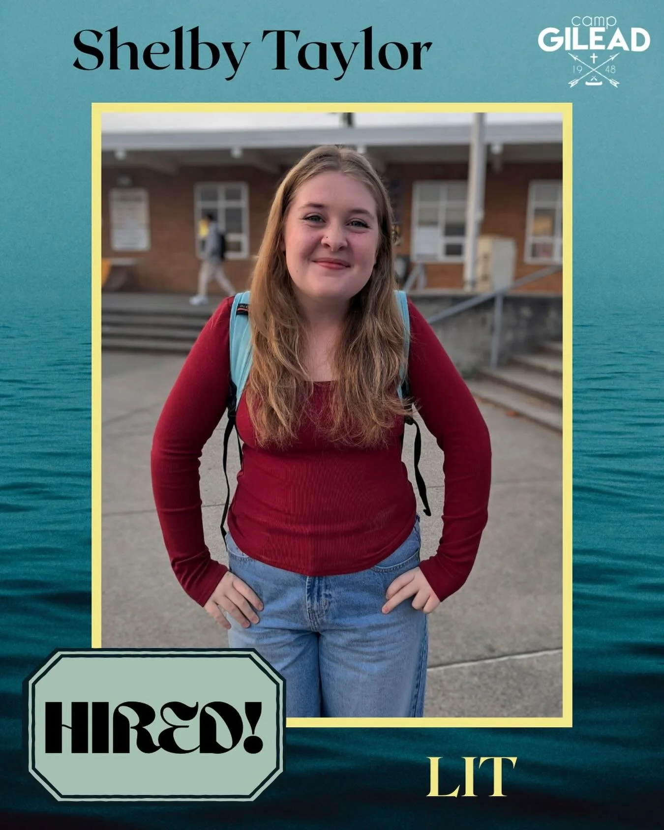 📣WELCOME SHELBY!📣 We are pleased to announce that Shelby Taylor is officially hired as an LIT this summer on High School Staff! Shelby has grown up as a camper at Camp Gilead and she is super excited to experience being on staff for the first time.