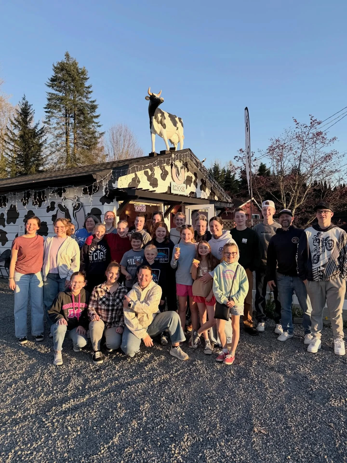 Throwback Thursday! 🫡 This week we are looking back at Spring Break Day Camp when all the staff went to get ice cream on the last night. Thanks so much to @moooicecream in Fall City for having us! 🐄🍦 #ctgspringbreakdaycamp