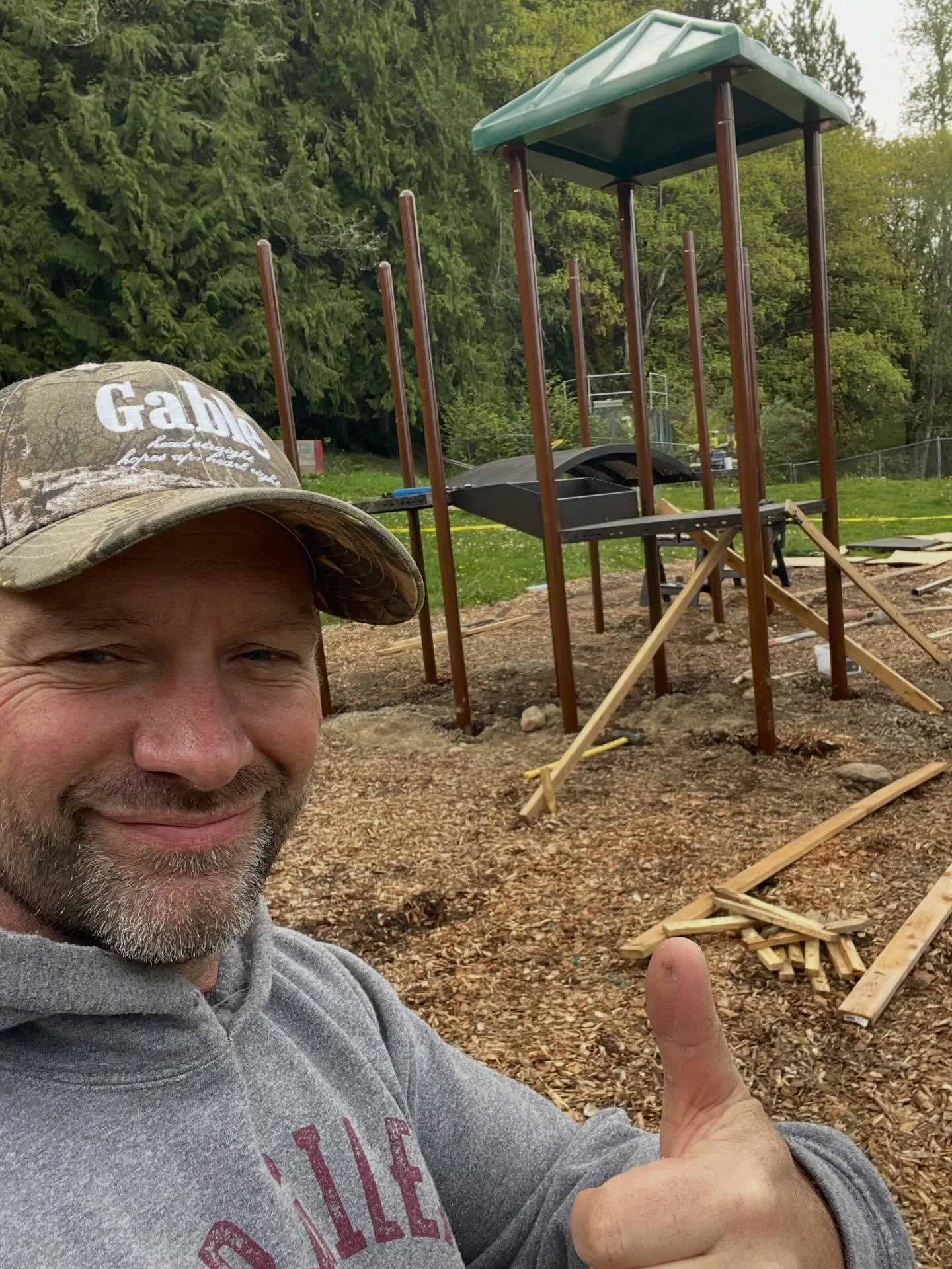 Next Playground Update! 🛝 A lot of the groundwork and preparation has been the goal in recent days, and check out what was built yesterday! Josh Mallory, and Jack and Matt Moyer are working on it this weekend. More progress to come! #kimberlyslegacy
