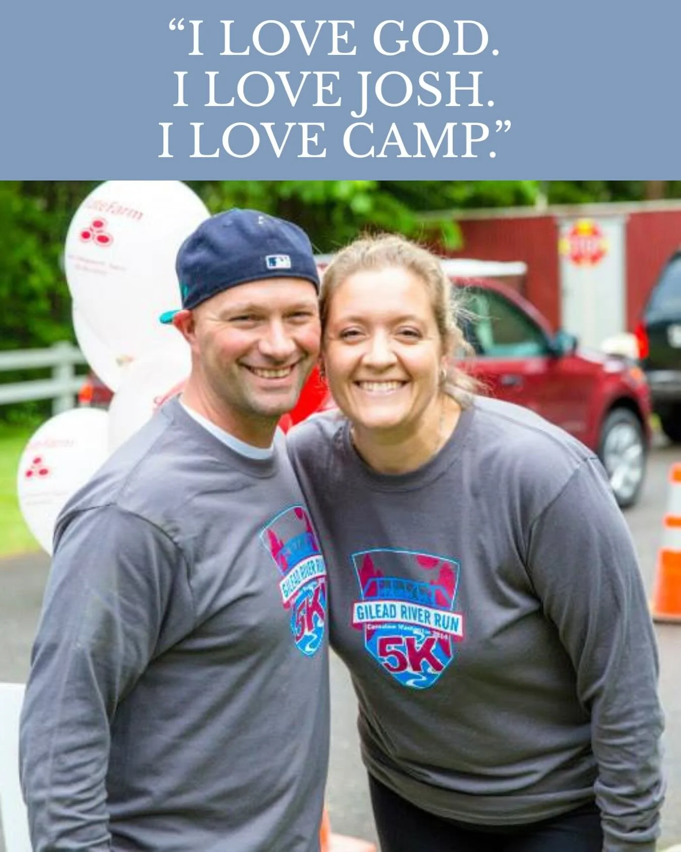 &ldquo;I love God. I love Josh. I love camp.&rdquo; - Kimberly Mallory &hearts;️ It is hard to imagine words that encapsulate what Kimberly loved better than these. She loved the Lord, loved her family, and she loved Camp Gilead. #kimberlyslegacy25