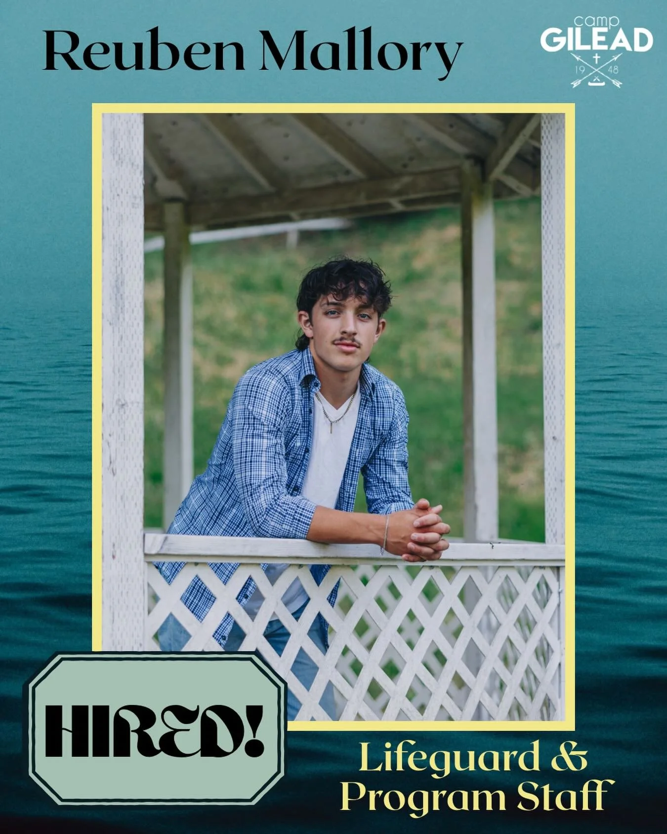📣WELCOME BACK REUBEN!📣 Can you believe it? Reuben Mallory is returning to Camp Gilead as the Lifeguard and a member of Program Staff for the Summer 2026 Staff!!! Reuben has grown up at Camp Gilead, loves dirt bikes, and just finished his first year