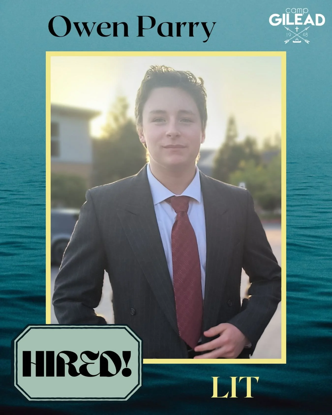 📣WELCOME OWEN!📣 We are pleased to announce that Owen Parry is officially hired as an LIT for the Summer 2026 High School Staff!!! Owen has attended as a camper and recently served on staff for Spring Break Day Camp, and wanted to return and serve o